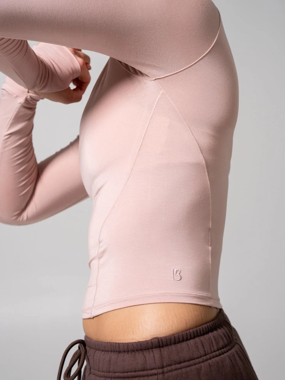 Halo Long Sleeve Baby Tee - Strawberry Milk - Image 5