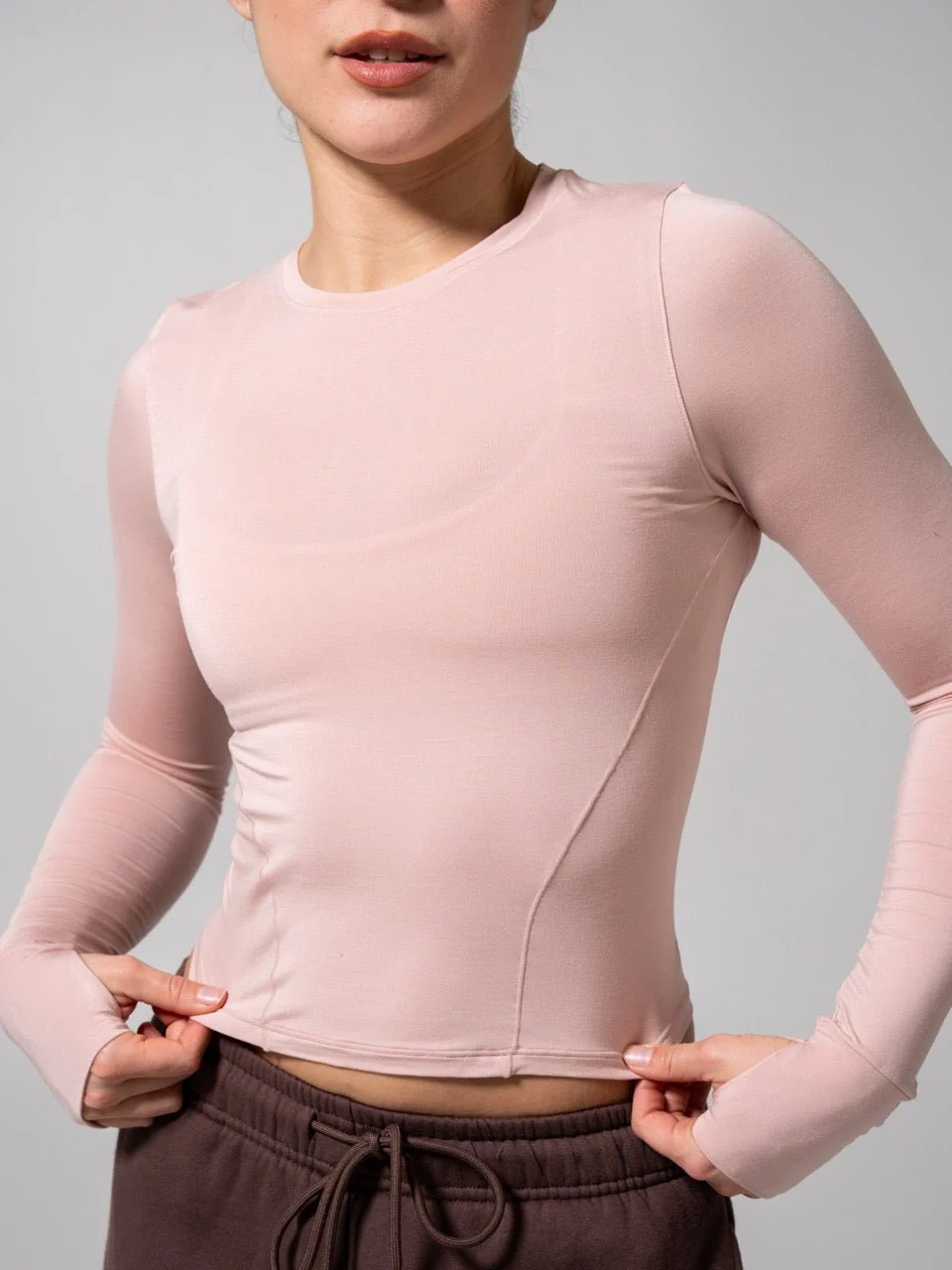 Halo Long Sleeve Baby Tee - Strawberry Milk - Image 6