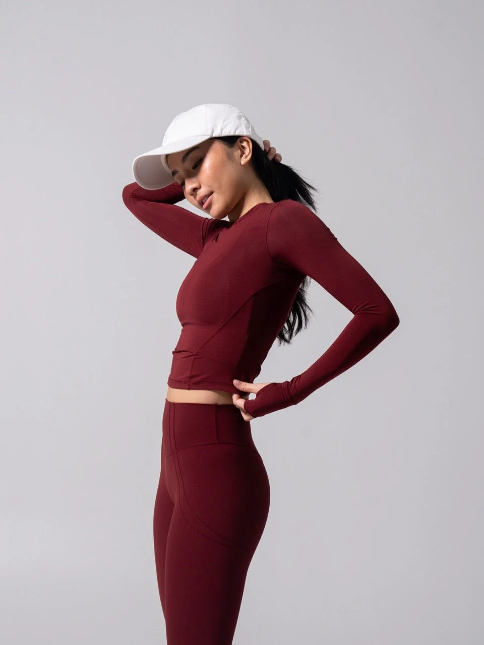 Halo Long Sleeve Baby Tee - Vineyard - Image 5