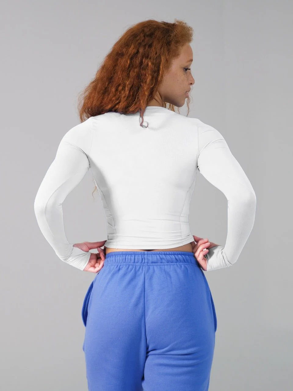 Halo Long Sleeve Baby Tee - White - Image 5