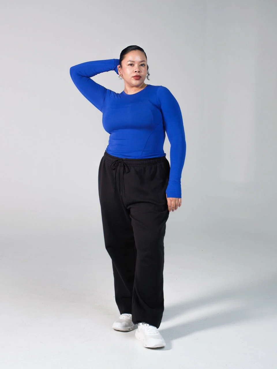 Halo Long Sleeve Hip Tee - Rio Blue - Image 2