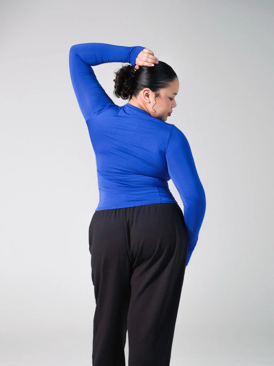 Halo Long Sleeve Hip Tee - Rio Blue - Image 4