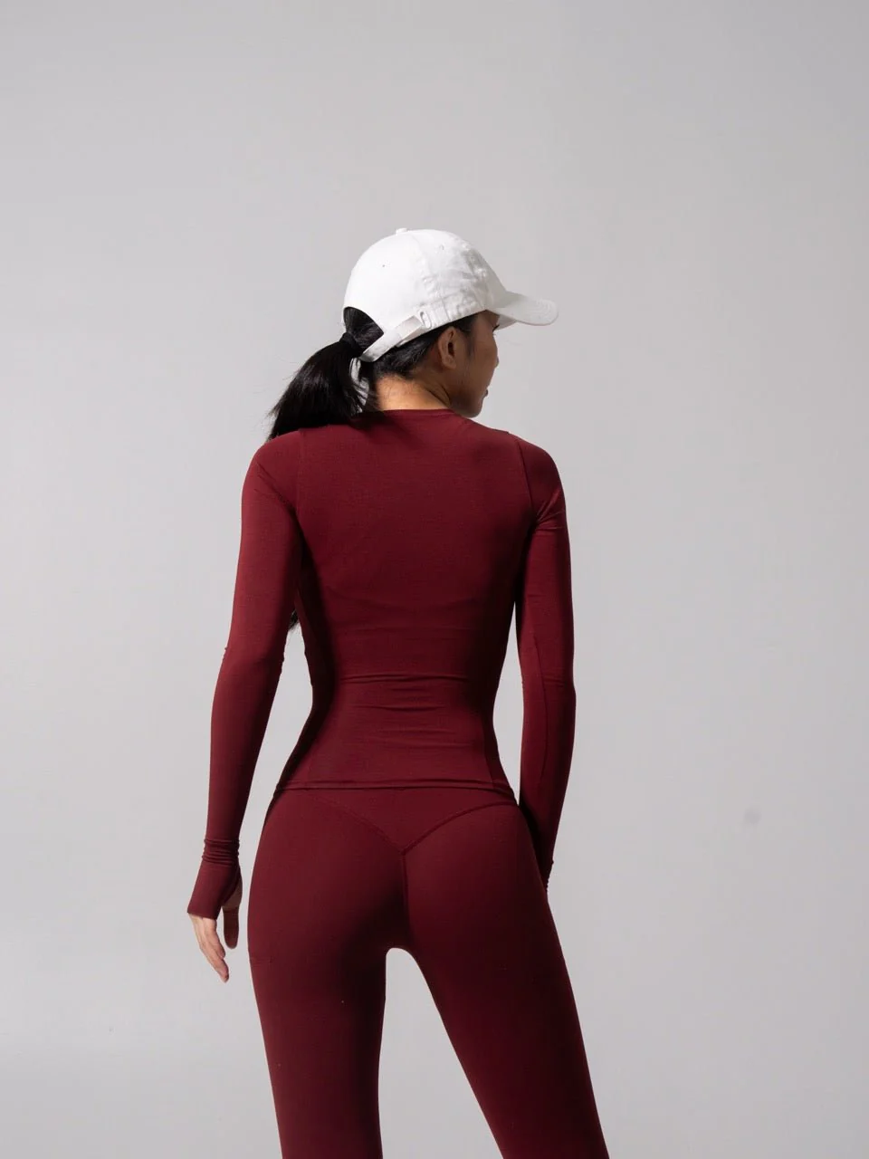 Halo Long Sleeve Hip Tee - Vineyard - Image 4