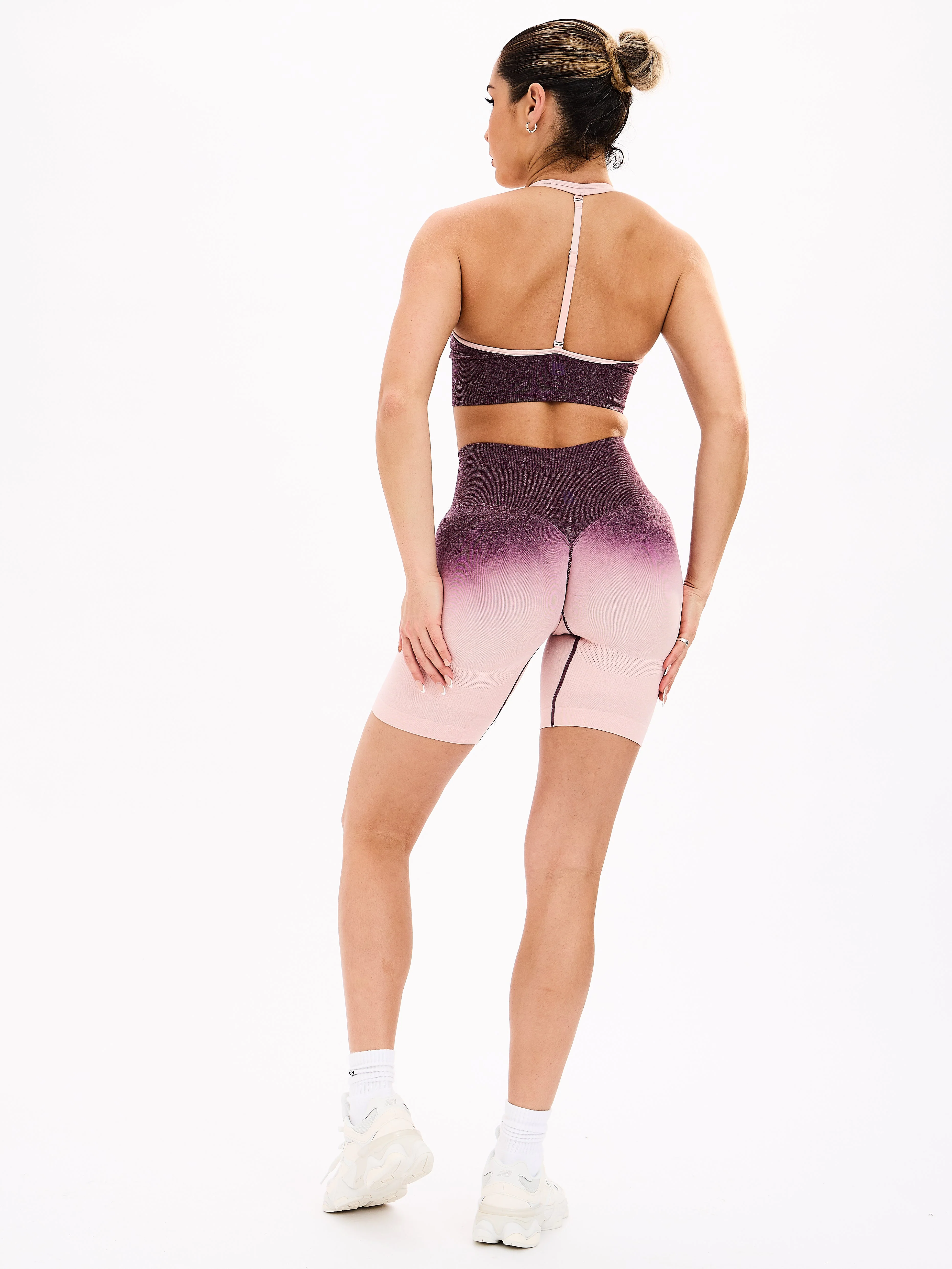 Halter Seamless Sports Bra - Court Ombre - Image 5
