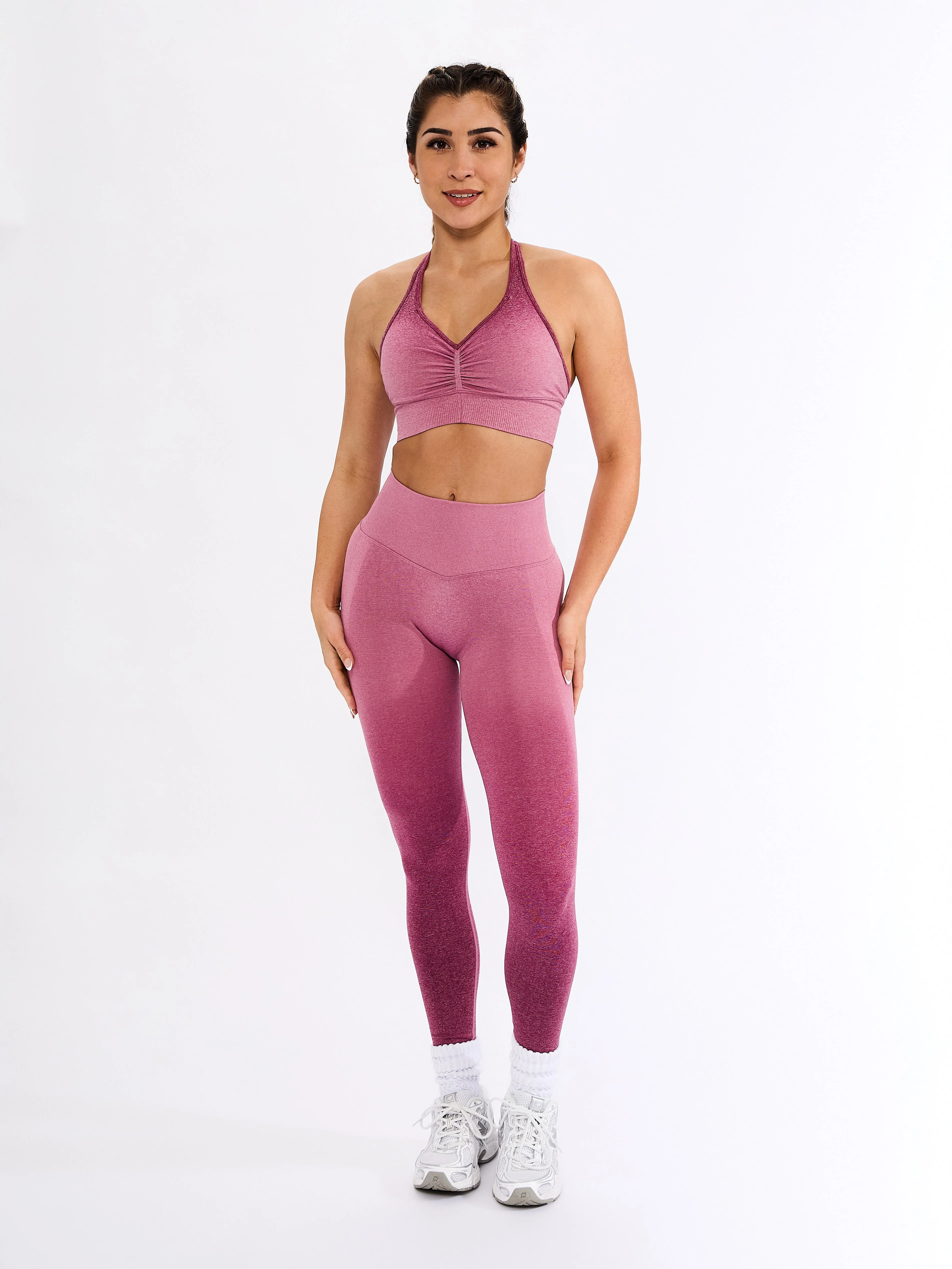 Halter Seamless Sports Bra - Empire Ombre - Image 3