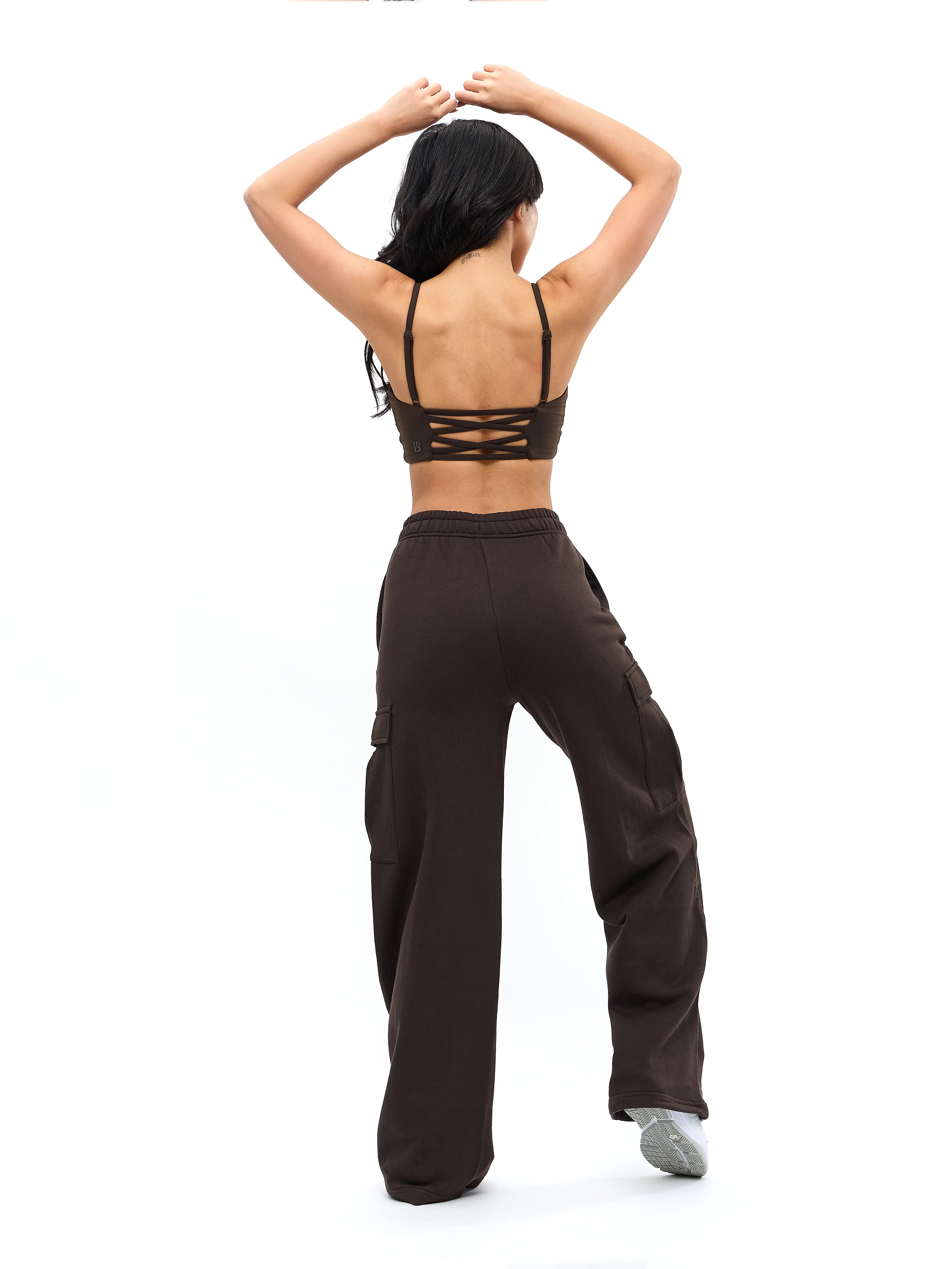 Ivy Wrap Sports Bra - Cold Brew - Image 3