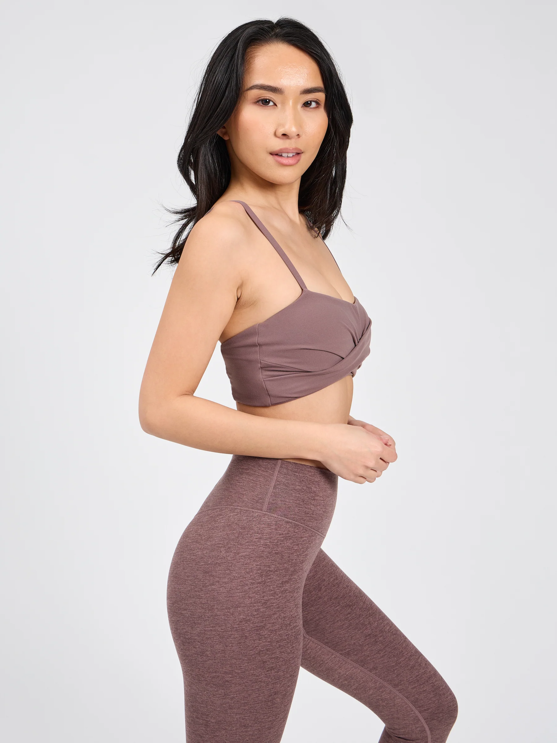 Ivy Wrap Sports Bra - Mocha Berry - Image 7