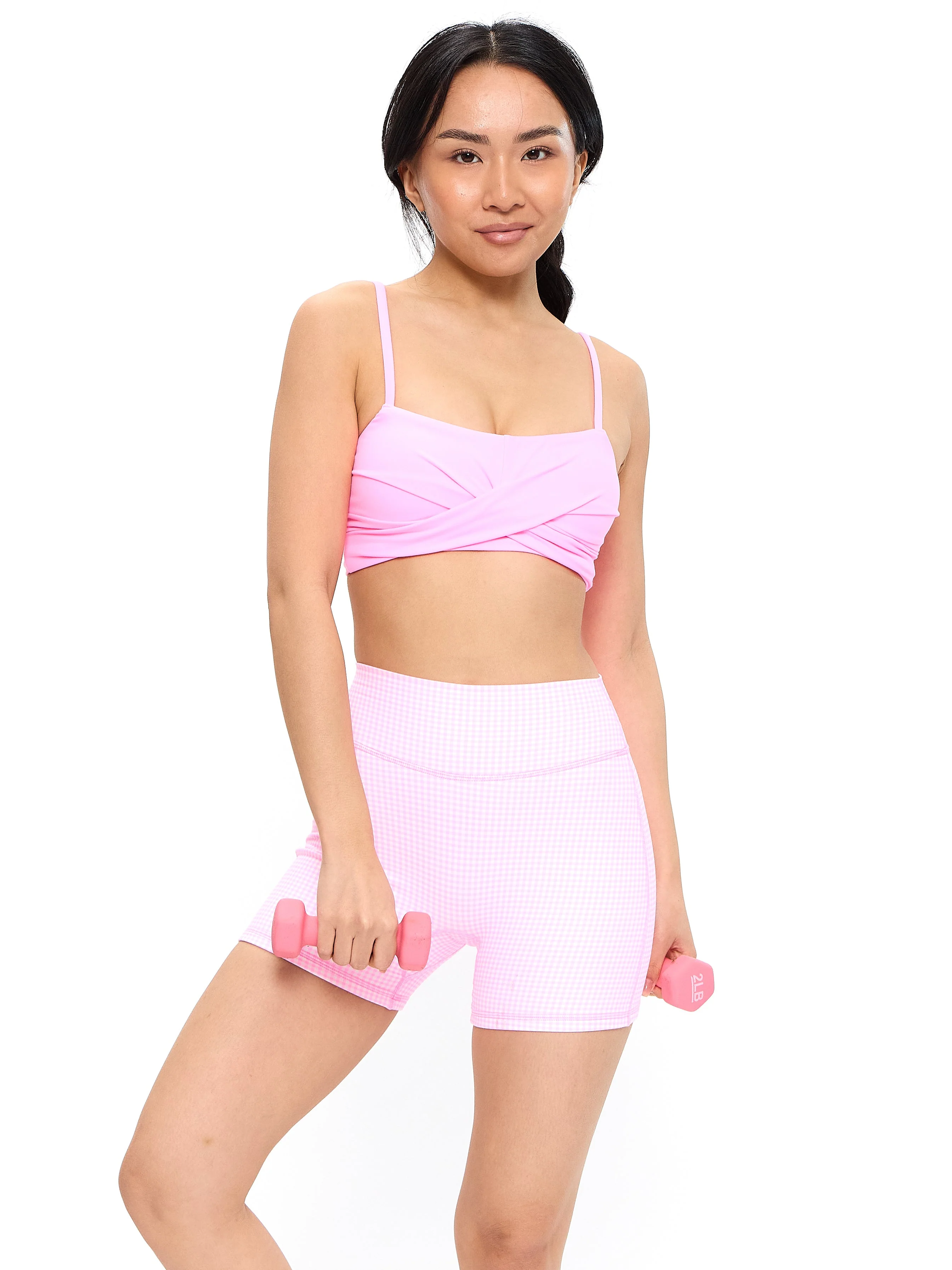 Ivy Wrap Sports Bra - Pink Starburst - Image 2