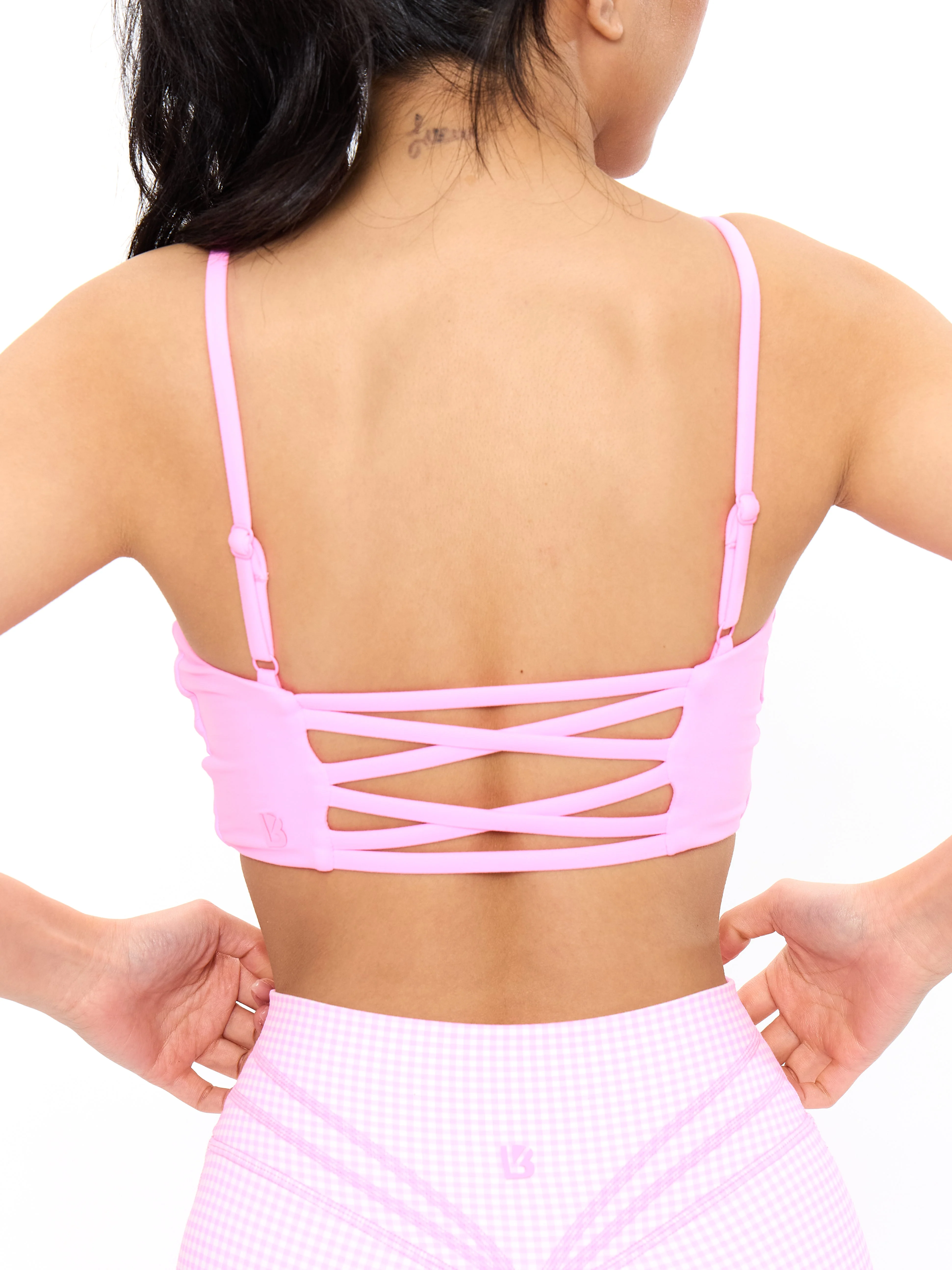 Ivy Wrap Sports Bra - Pink Starburst - Image 6