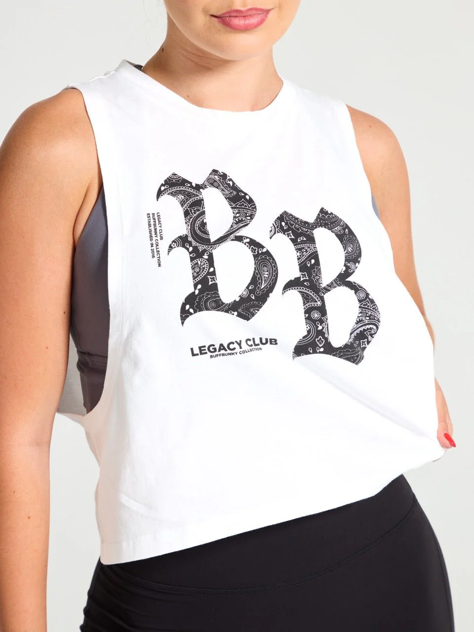 Legacy Crop Tank - White - Image 3