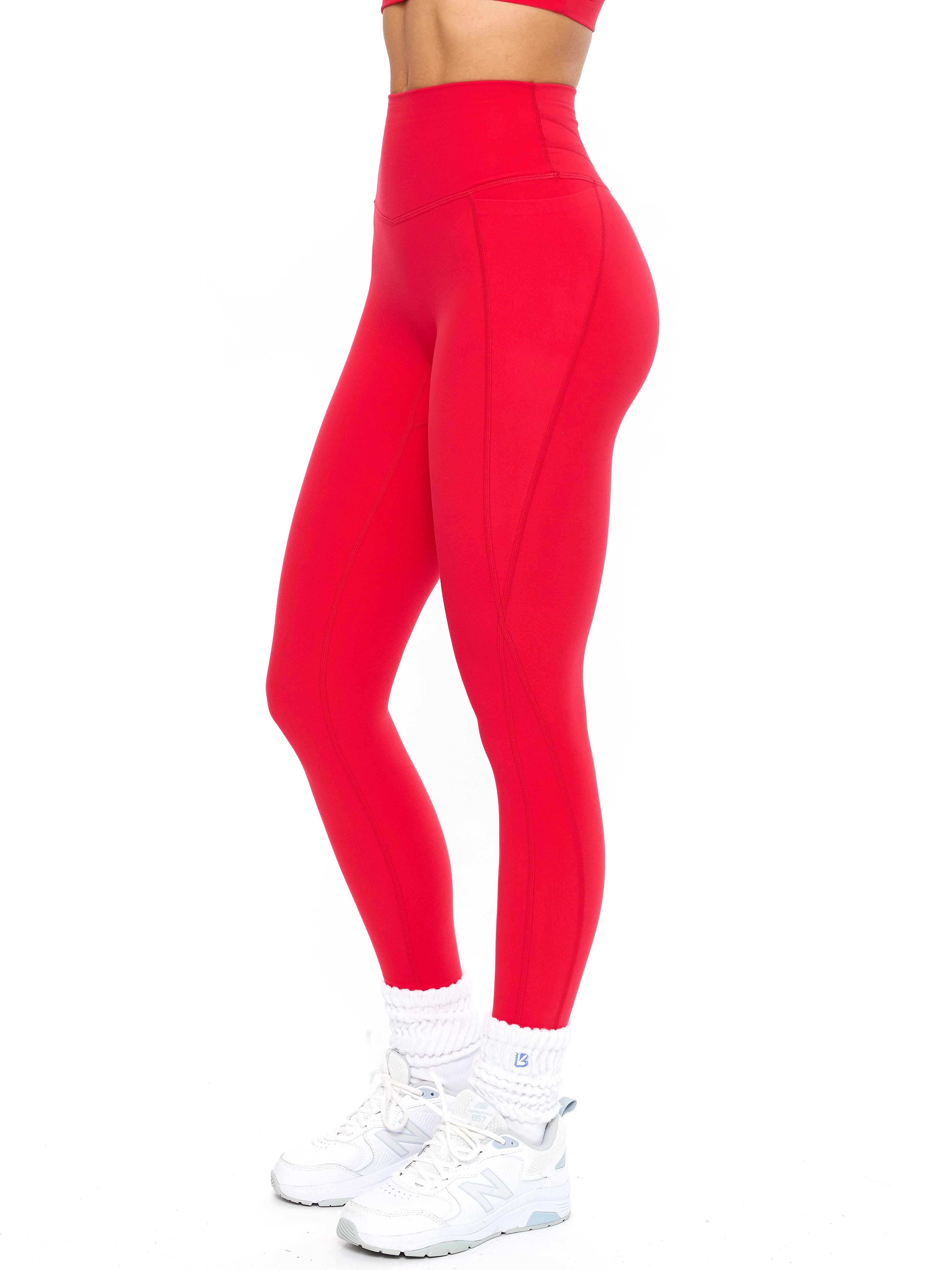 Legacy Pocket Legging - Salsa Red - Image 4
