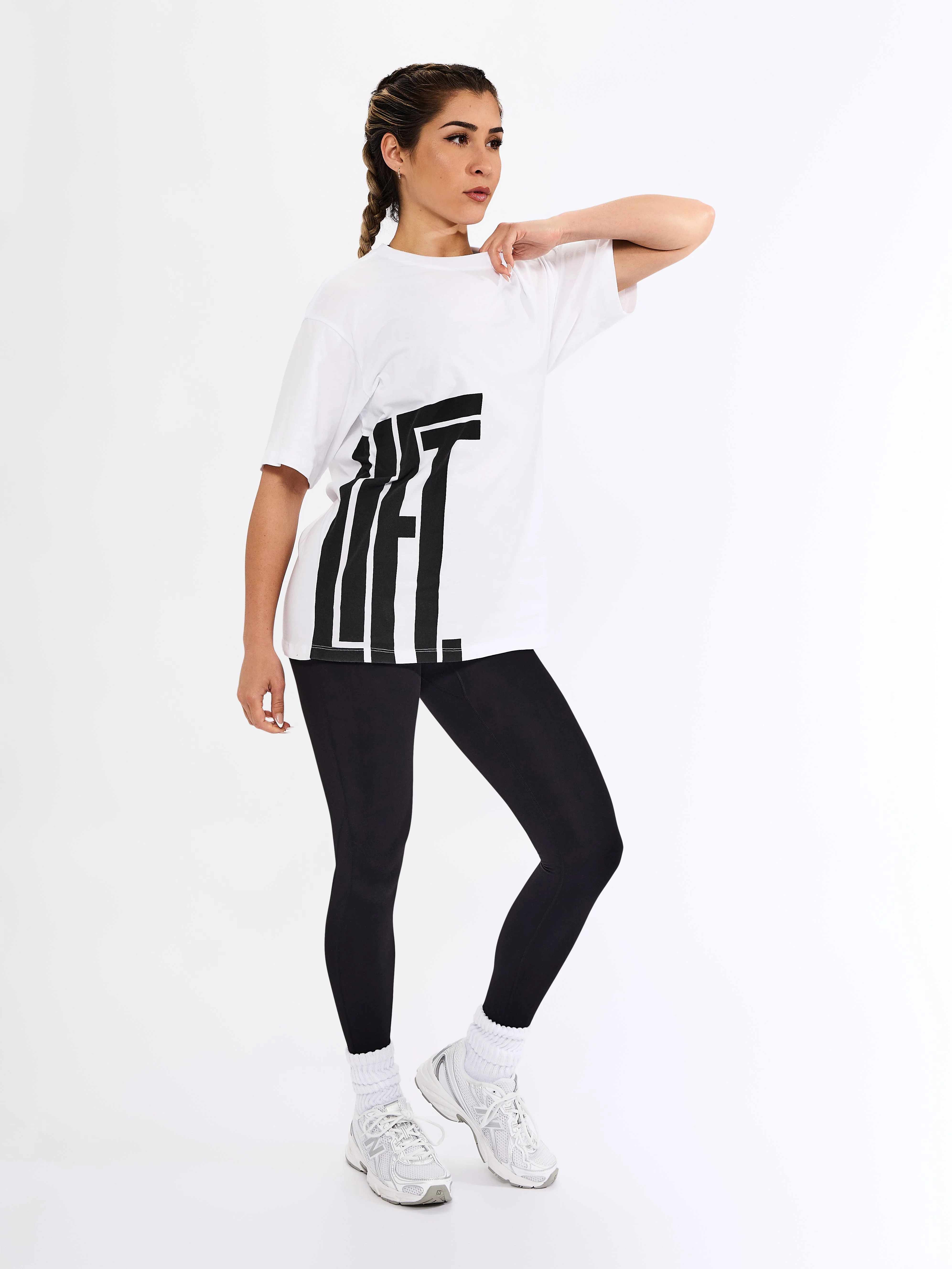 Lifter Short Sleeve Tee - White - Image 4