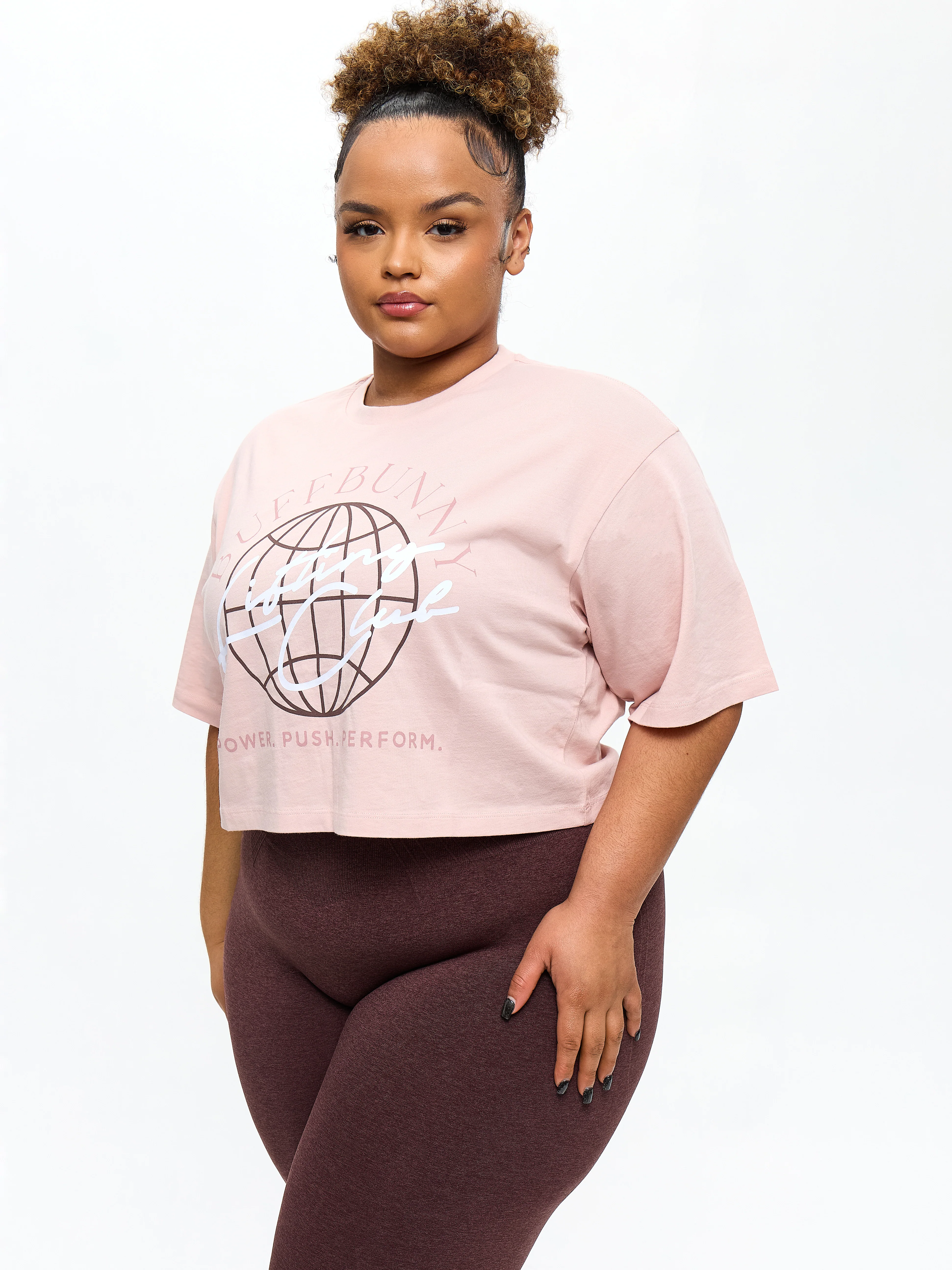 Lifting Club Crop Tee - Strawberry Milk - Image 4