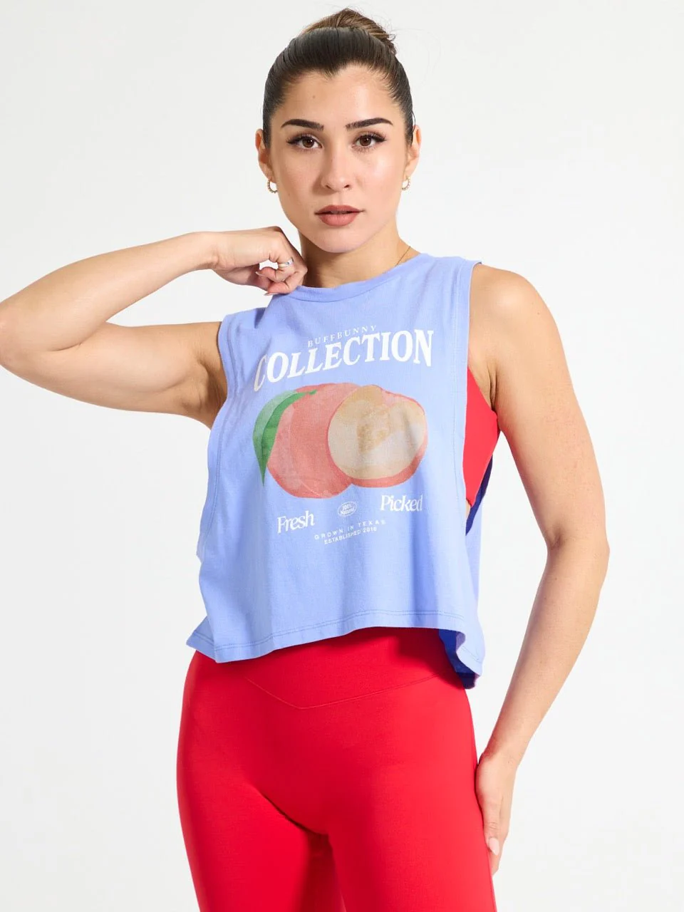 Market Crop Tank - Rainwater Blue - Image 2