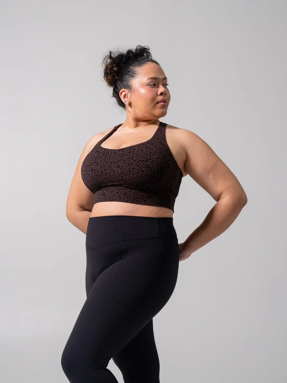 Nubre Twilight Sports Bra - Leopard Print - Image 5