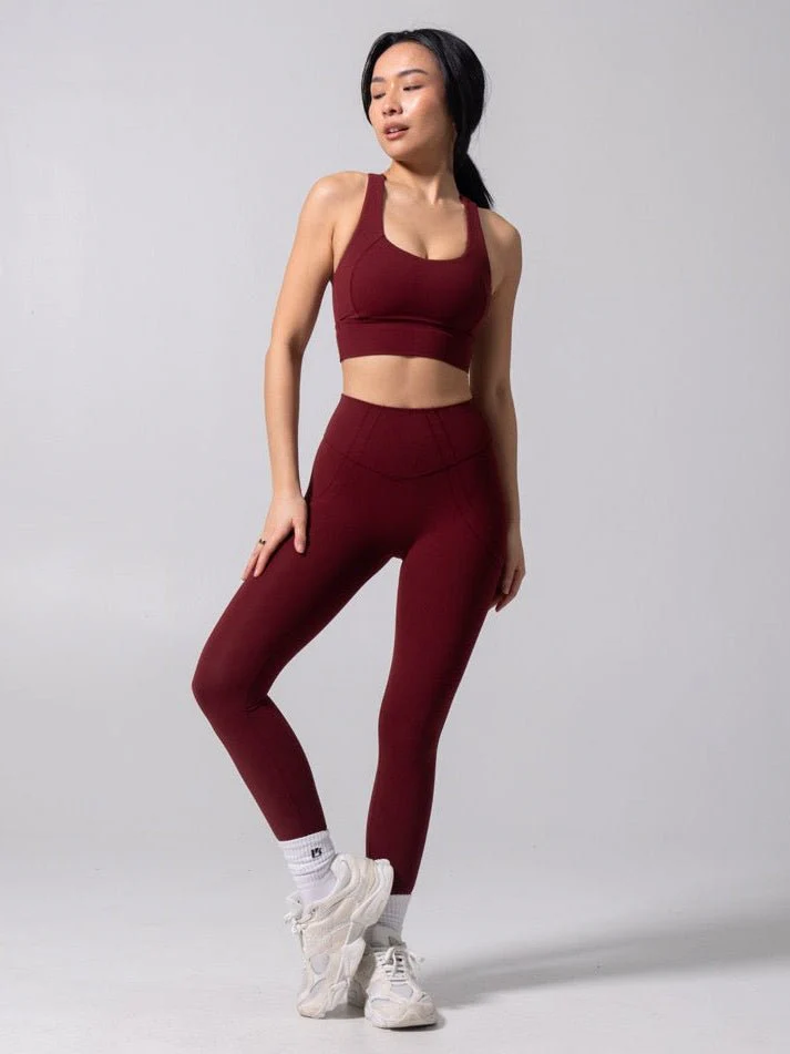Nubre Twilight Sports Bra - Vineyard - Image 2