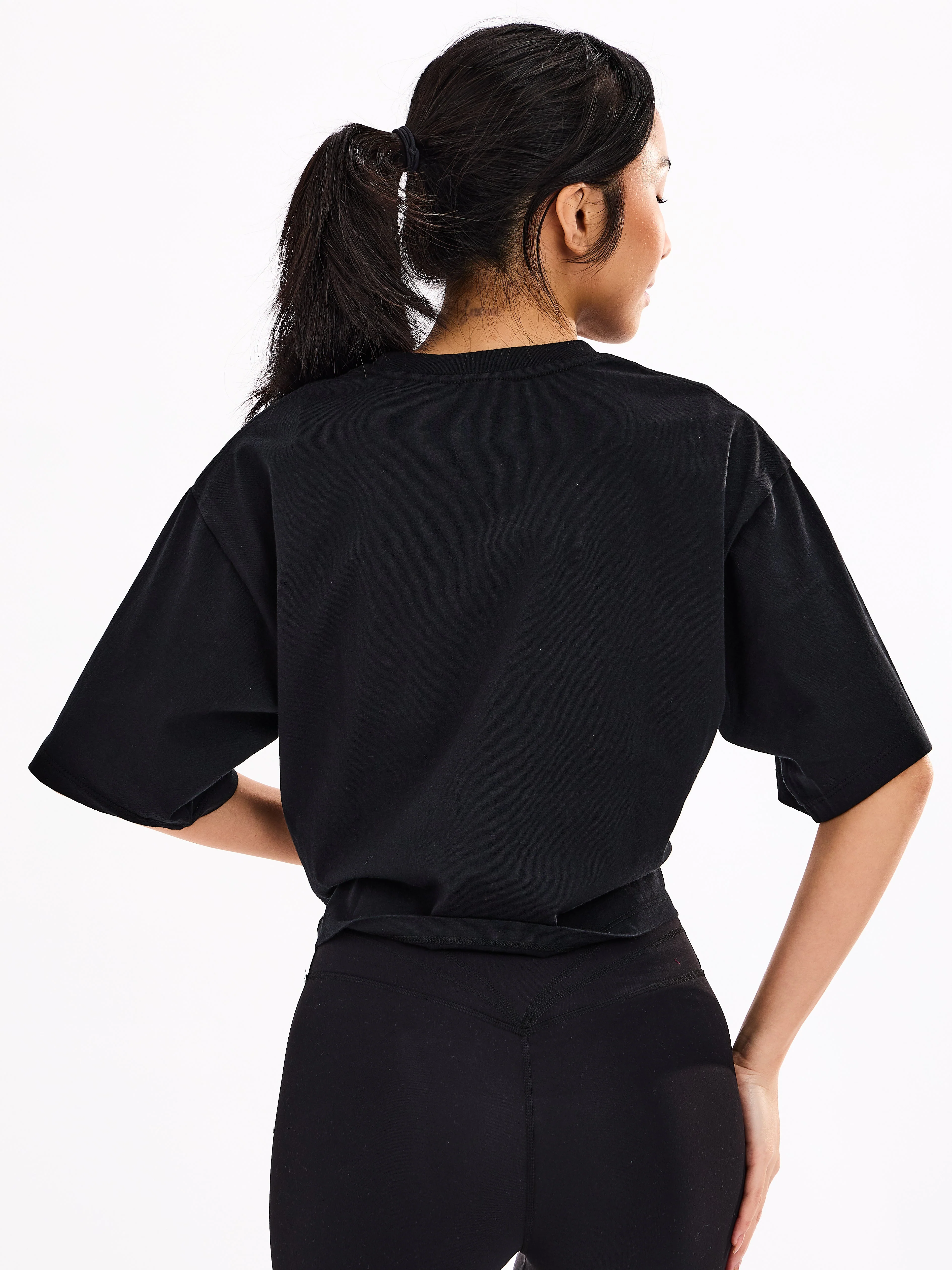 One More Crop Tee - Black - Image 3