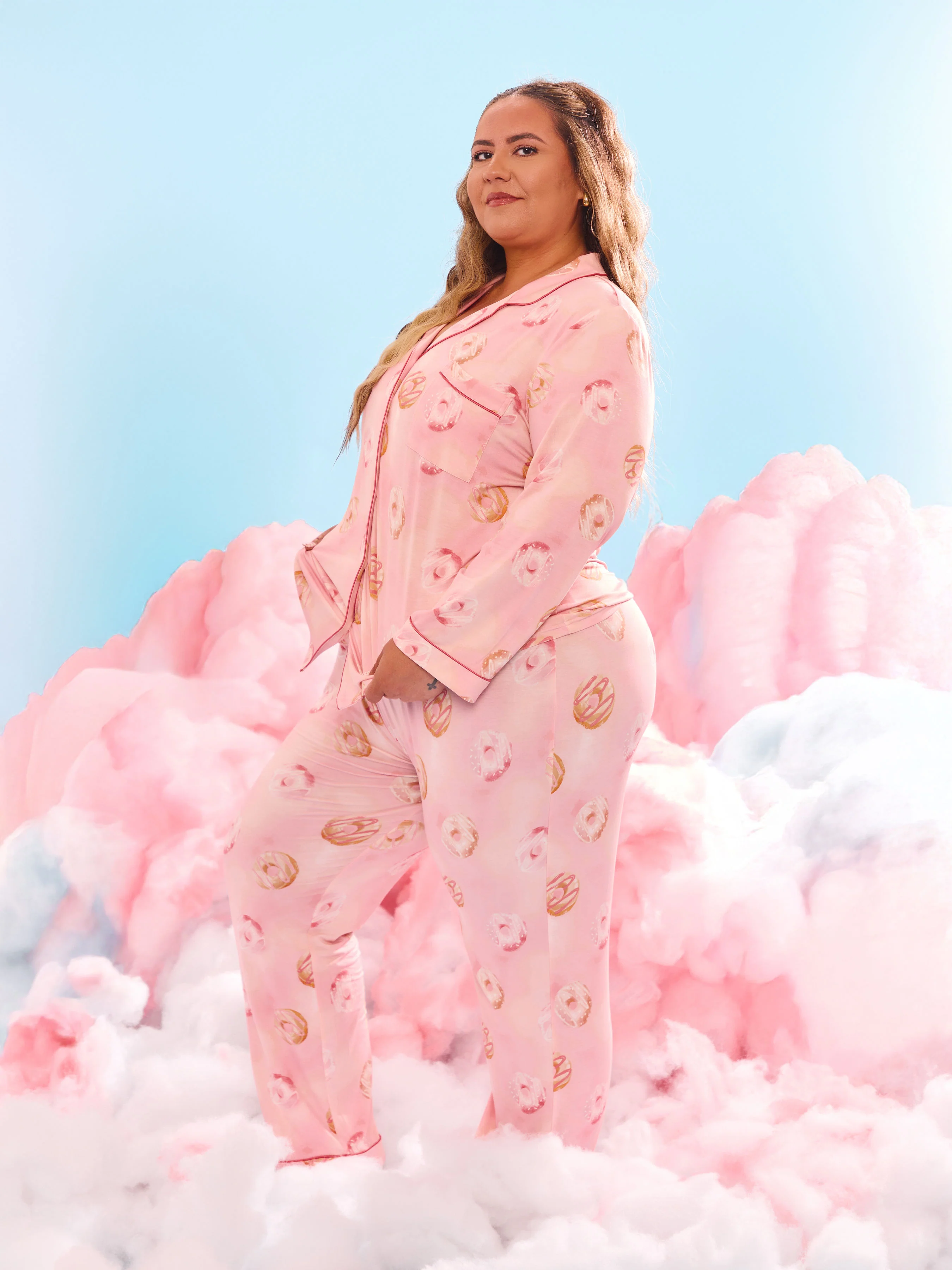 Pajama Pants Set - Donut Print - Image 5