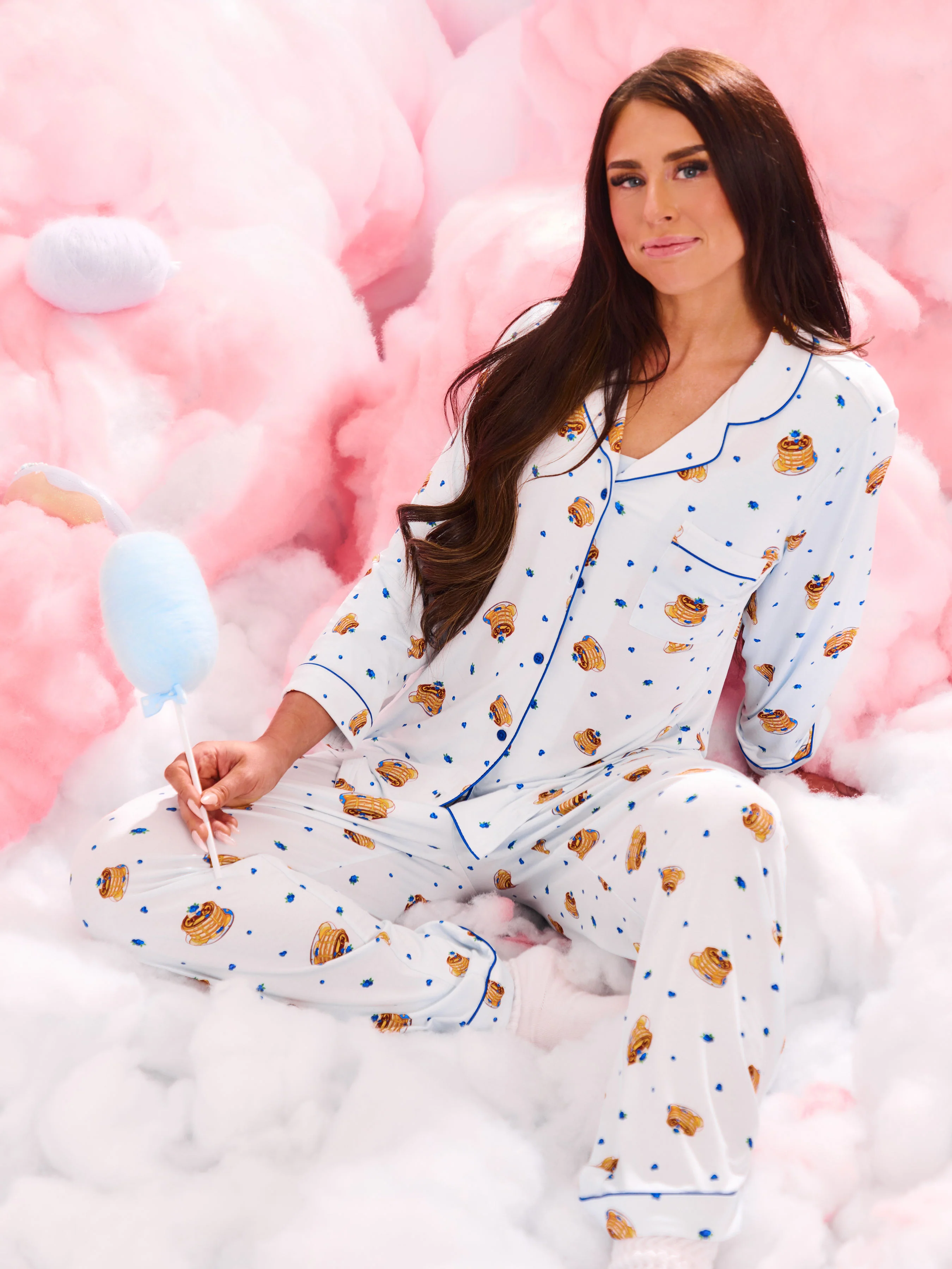 Pajama Pants Set - Pancake Print - Image 2