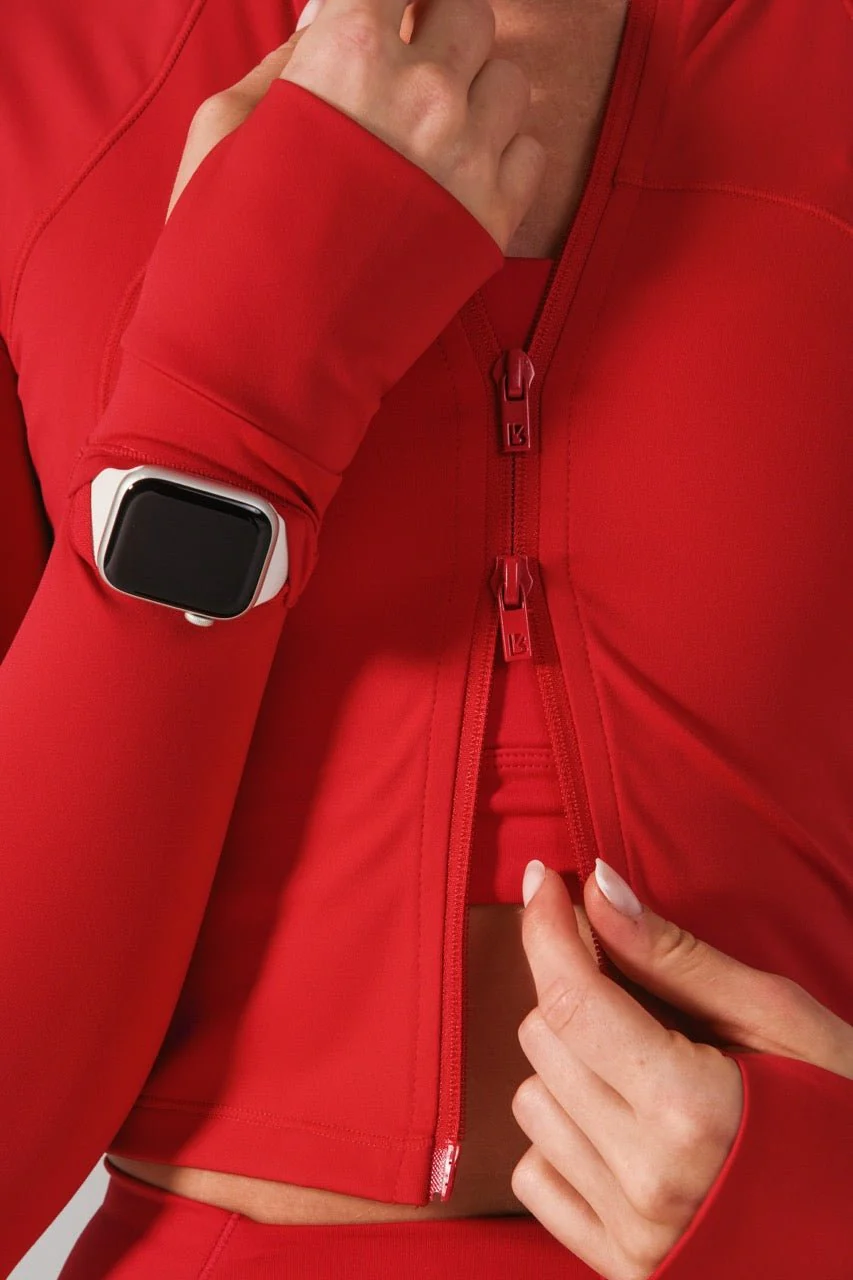 Phantom Waist Jacket - Lipstick Red - Image 7
