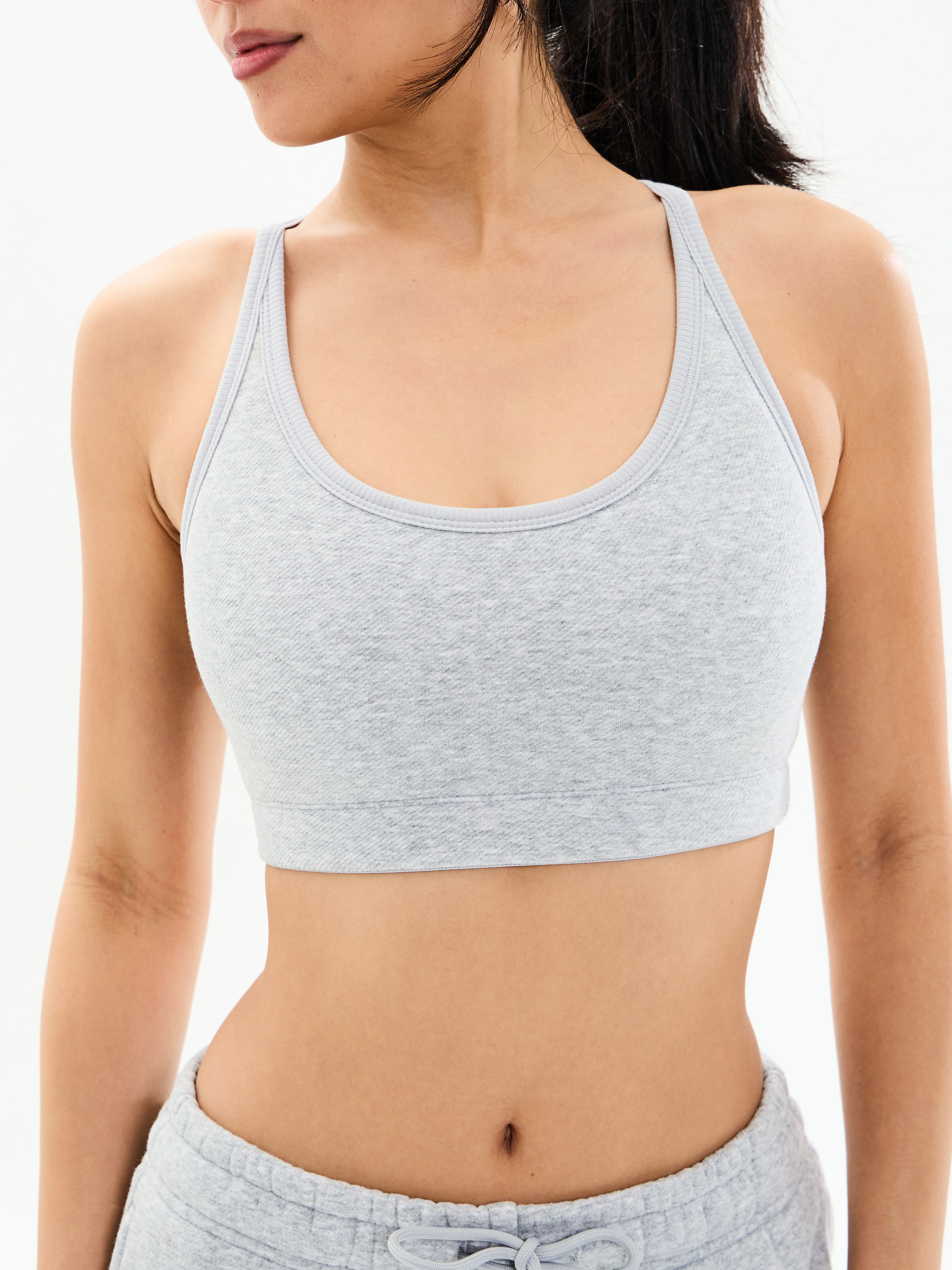 Plush Fleece Bralette - Heather Grey - Image 7