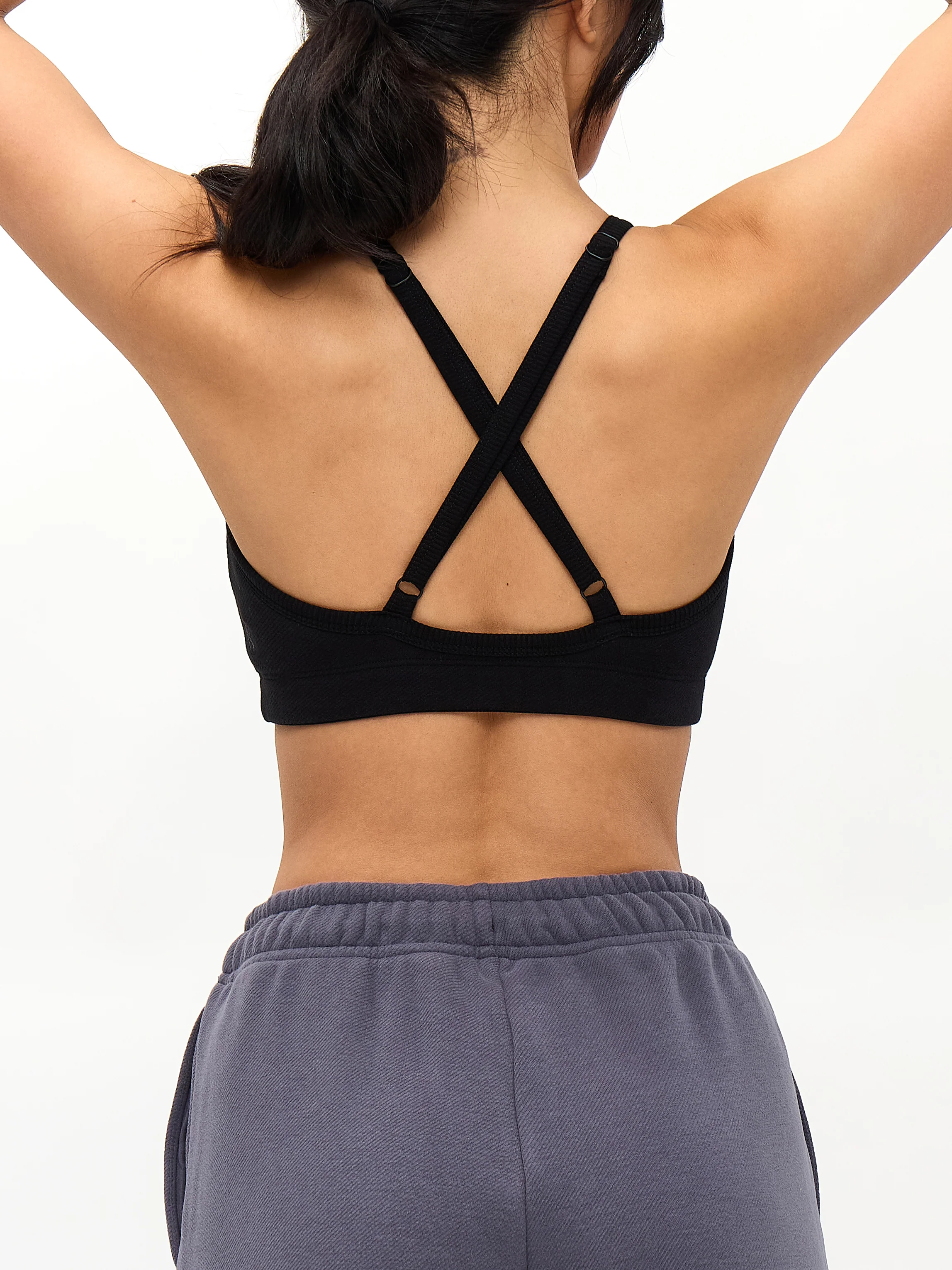 Plush Fleece Bralette - Onyx Black - Image 3