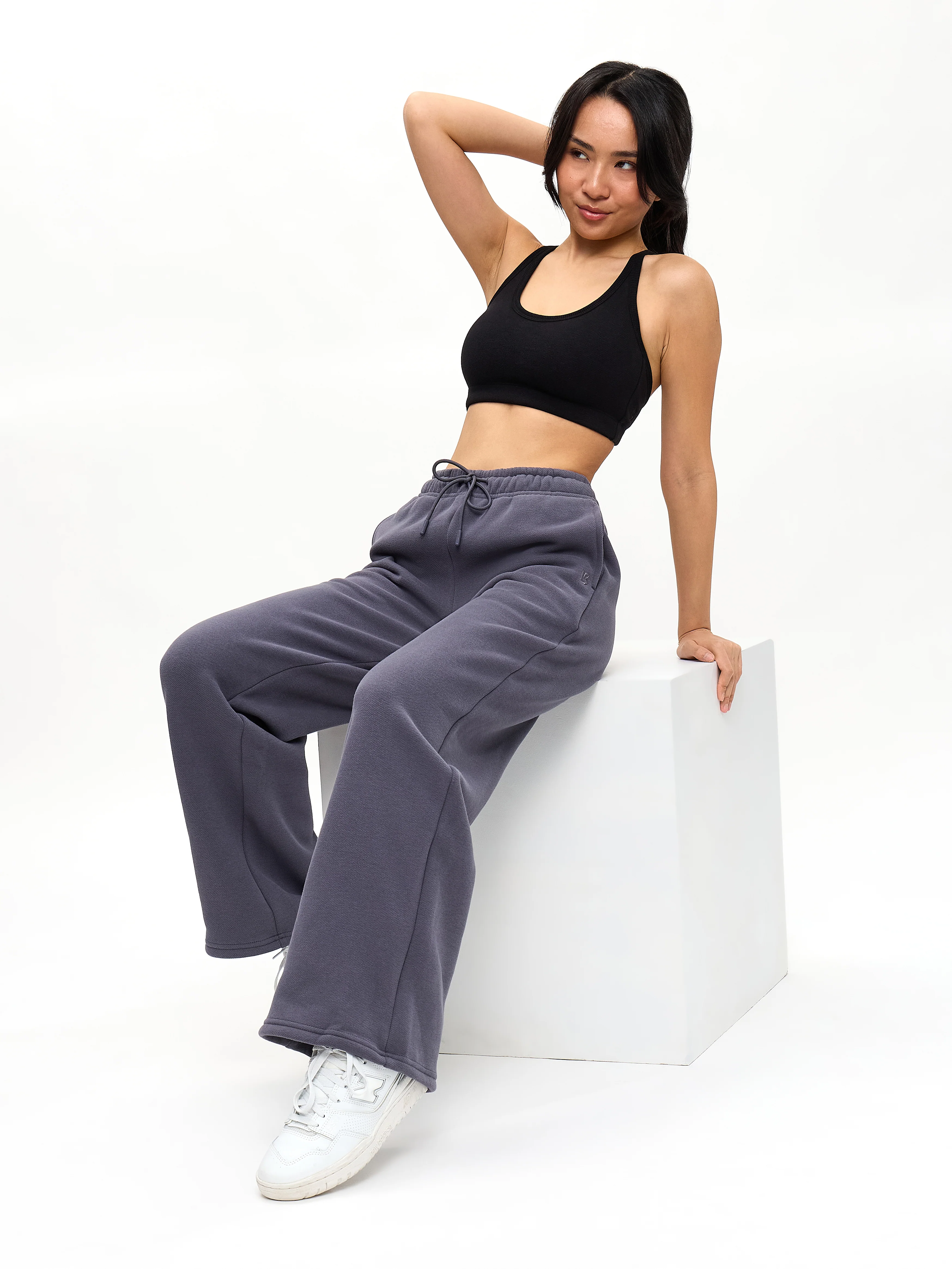 Plush Fleece Bralette - Onyx Black - Image 5