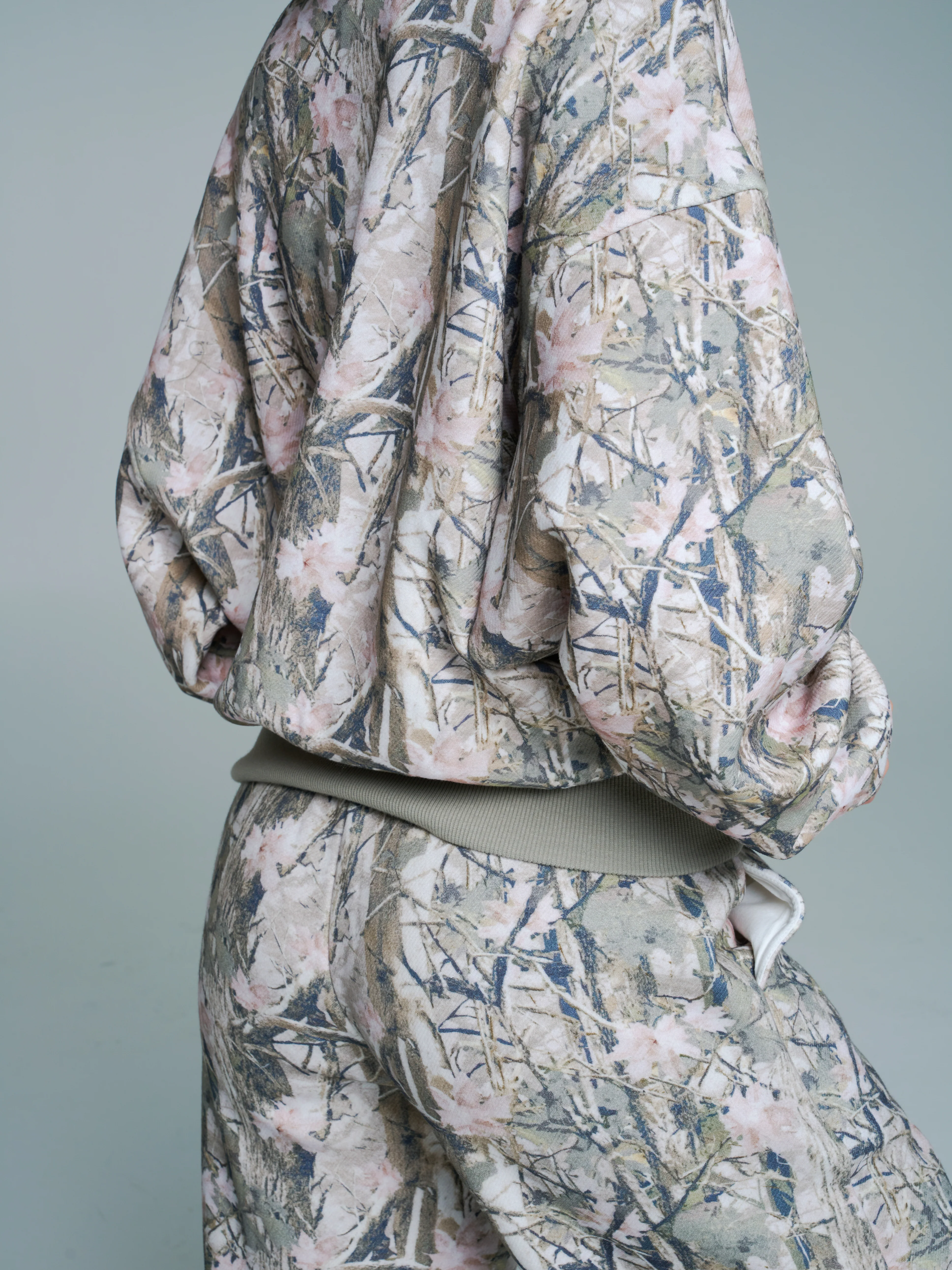 Plush Fleece Crew Pullover - Pink Camo - Image 4