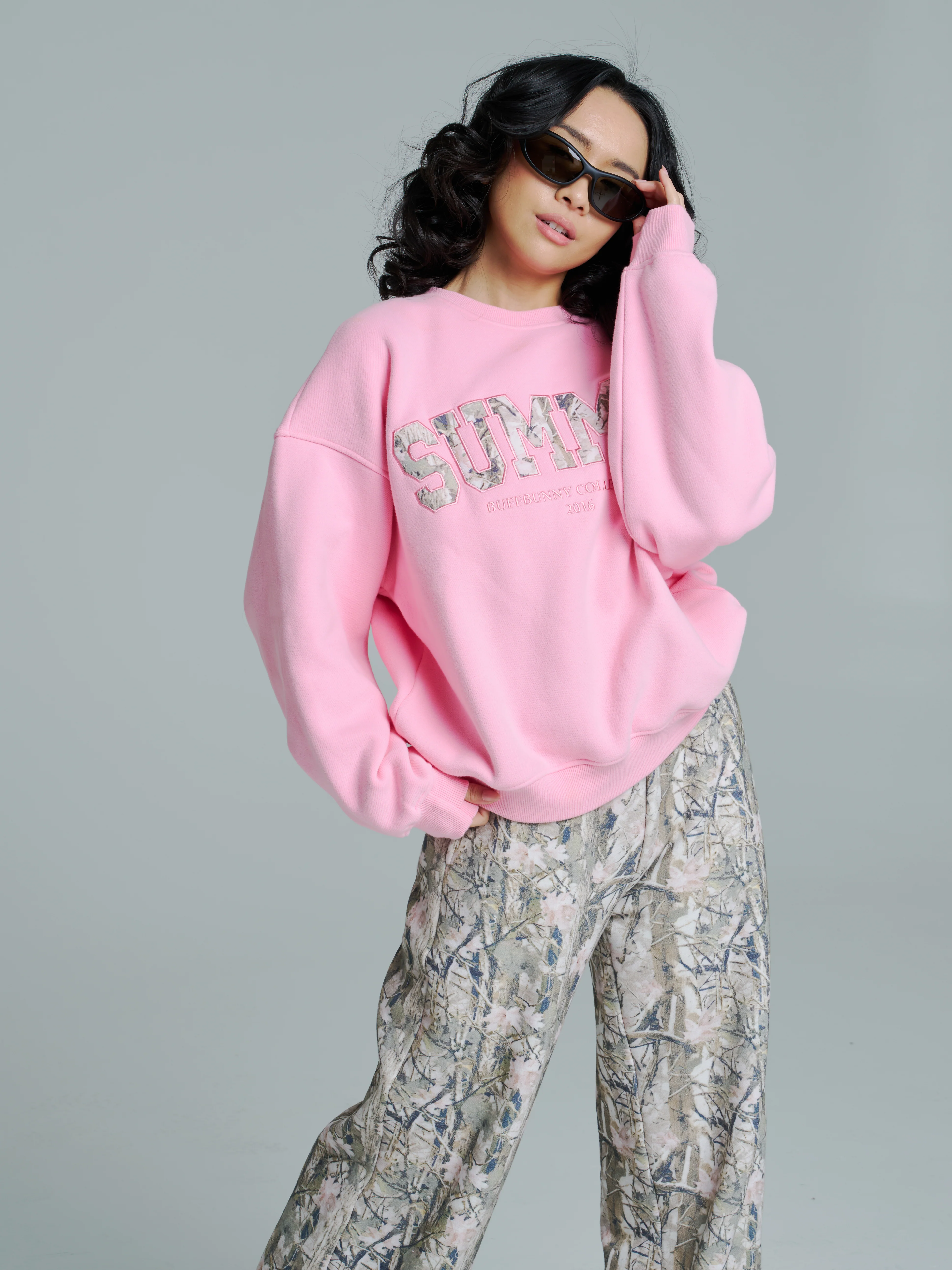 Plush Fleece Crew Pullover - Plastic Pink - Image 5