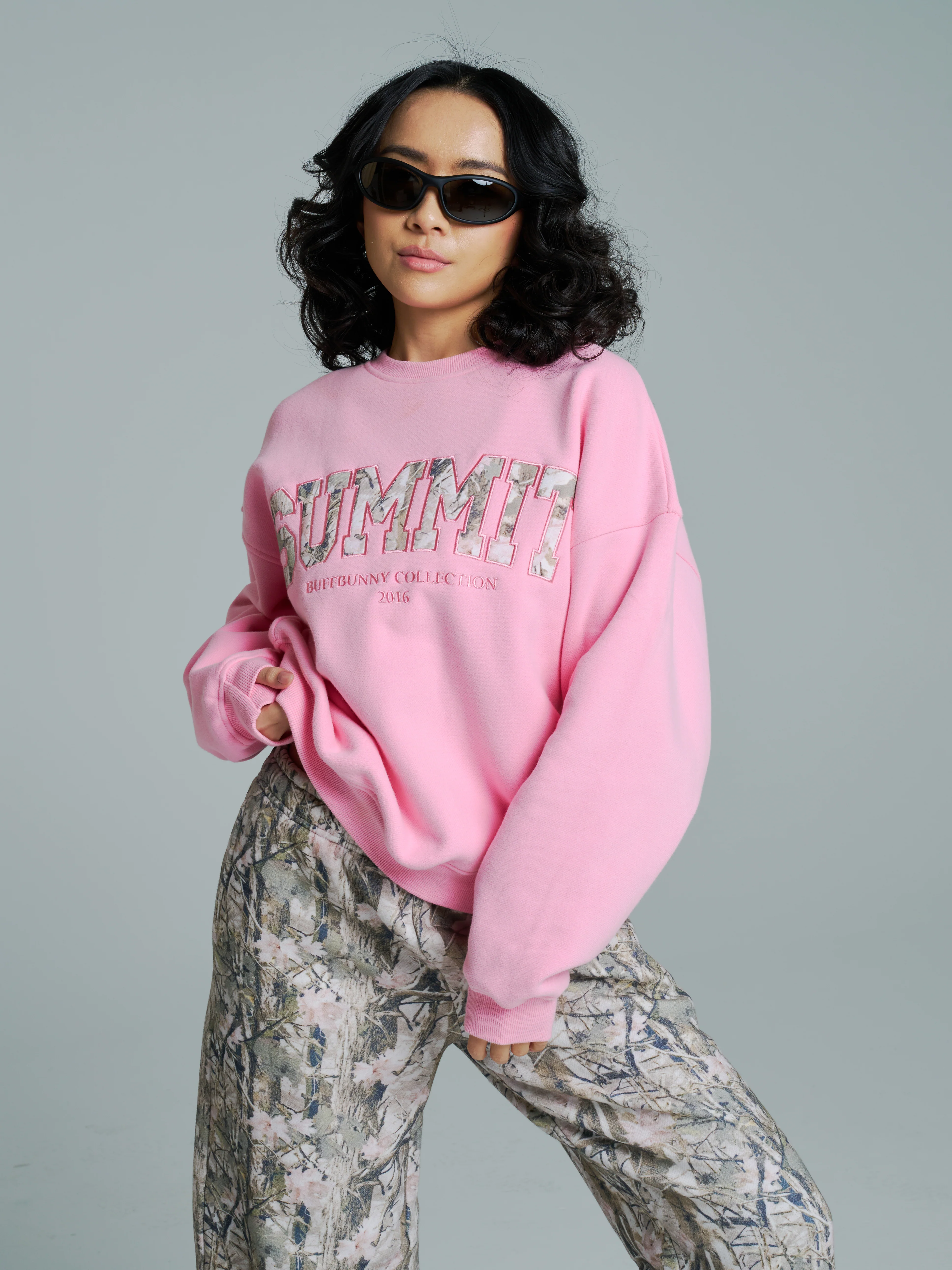 Plush Fleece Crew Pullover - Plastic Pink - Image 6