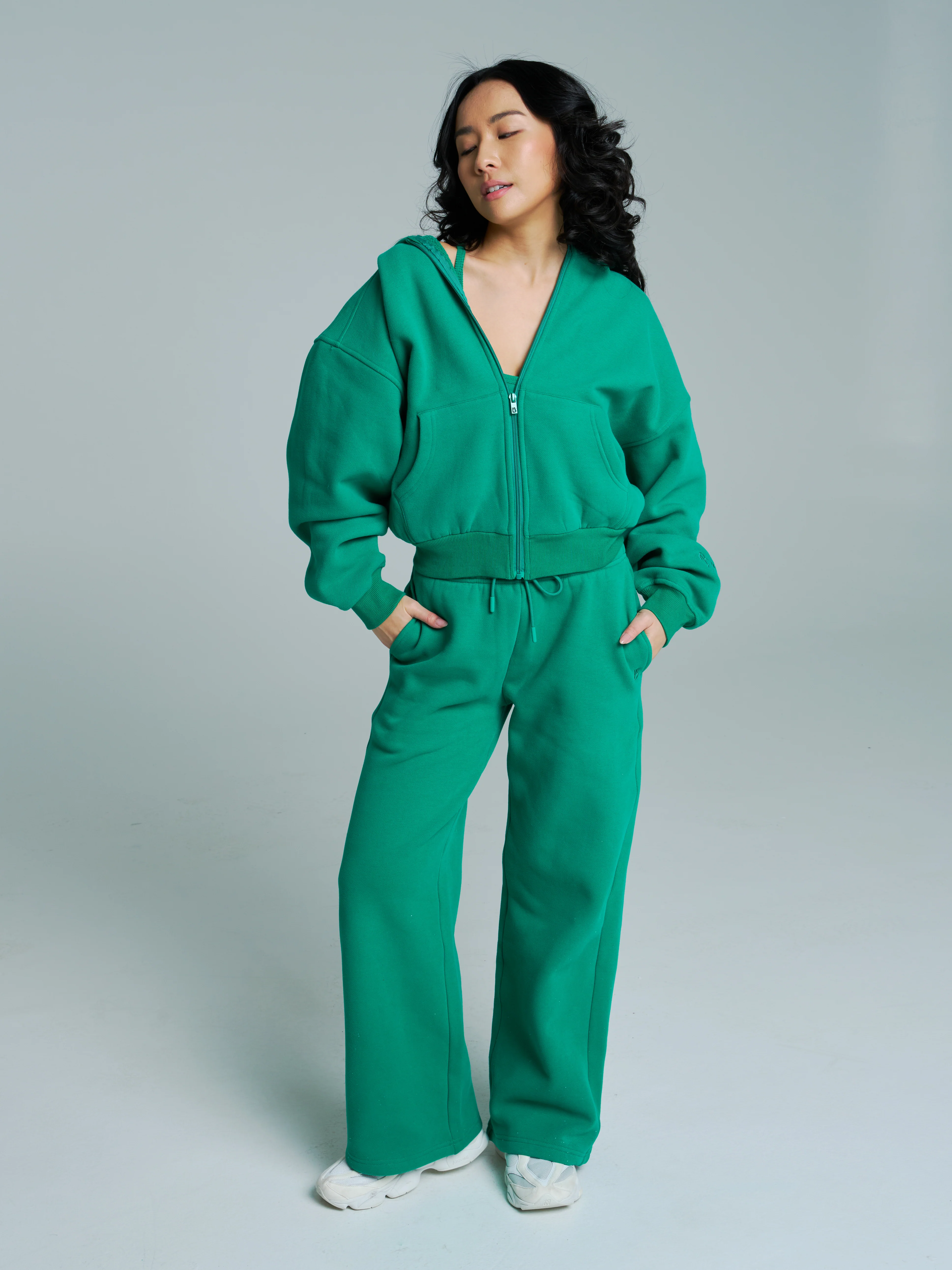 Plush Fleece Straight Leg Sweat Pant - Lucky Charm - Image 2