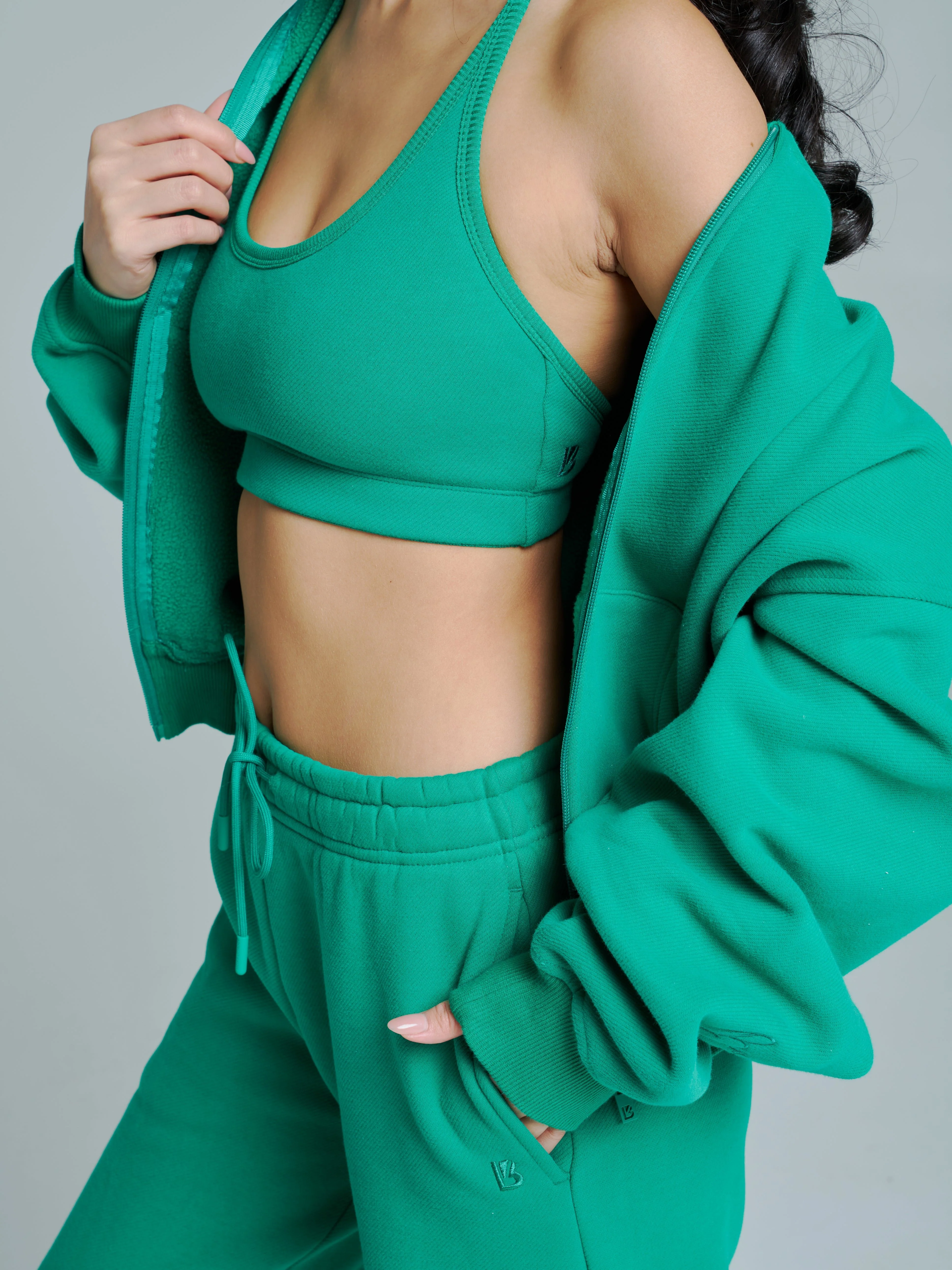 Plush Fleece Zip Hoodie - Lucky Charm - Image 2
