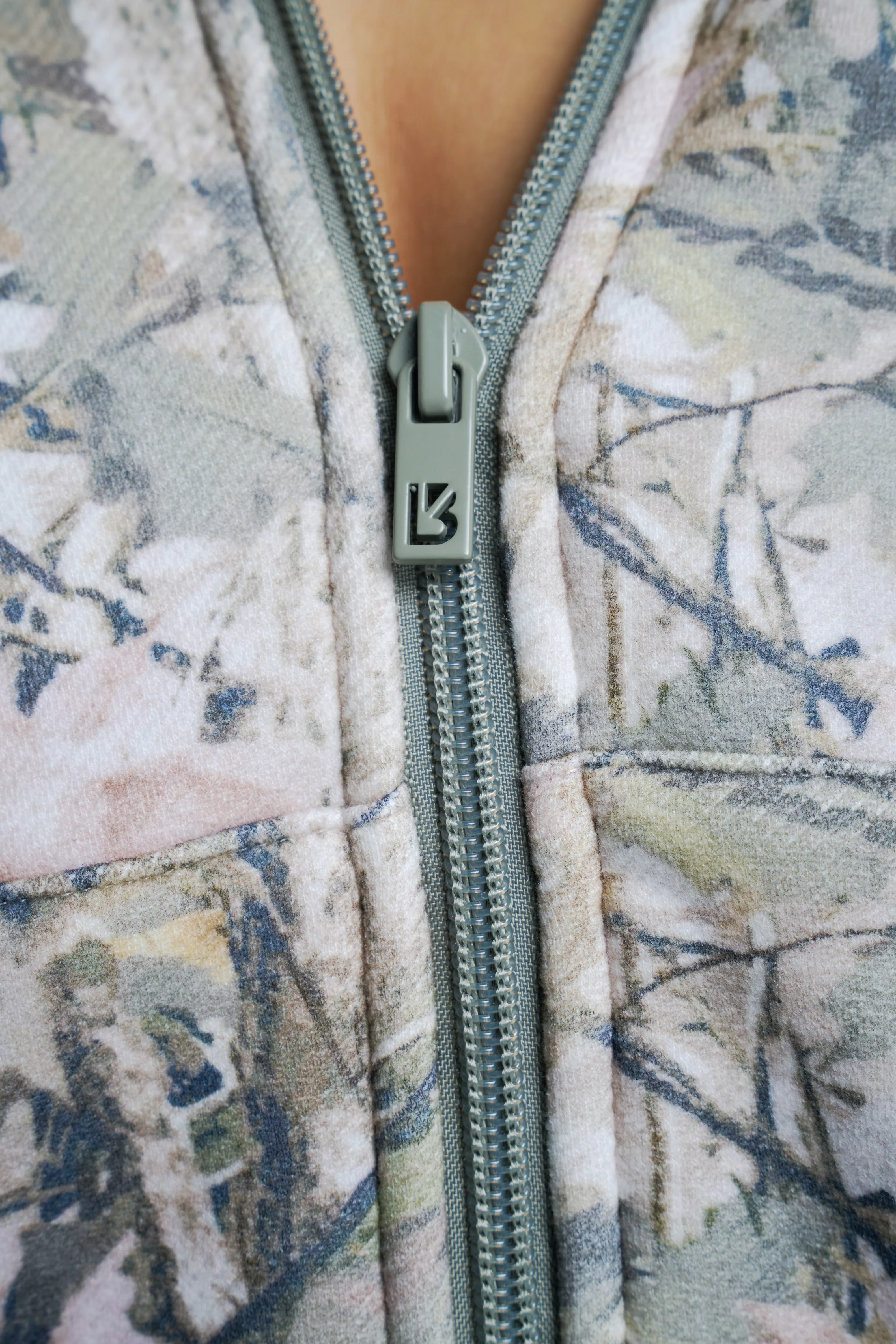 Plush Fleece Zip Hoodie - Pink Camo - Image 4