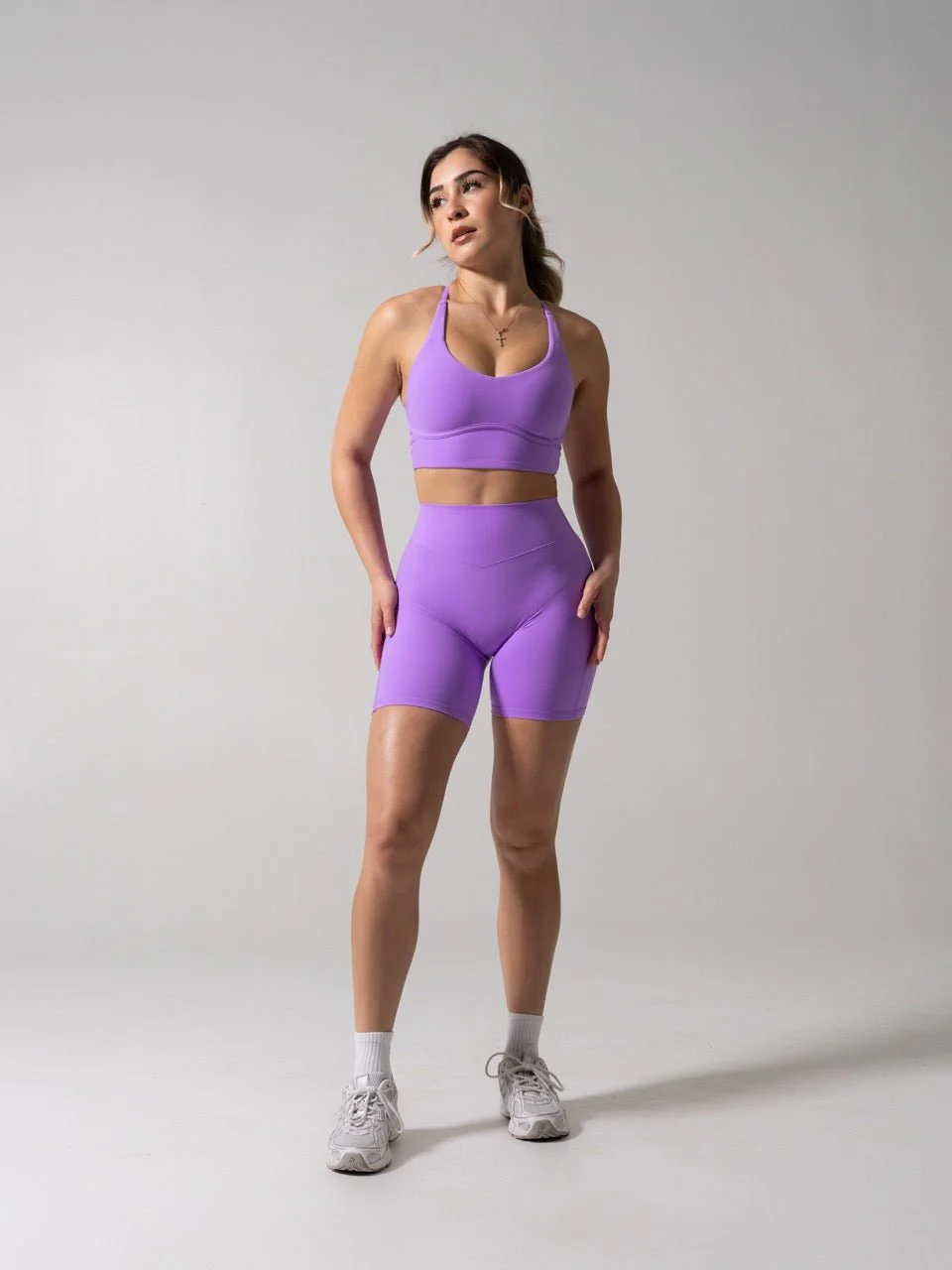 Poshknit Aggressive Scrunch Short 7" - Taffy Purple - Image 2