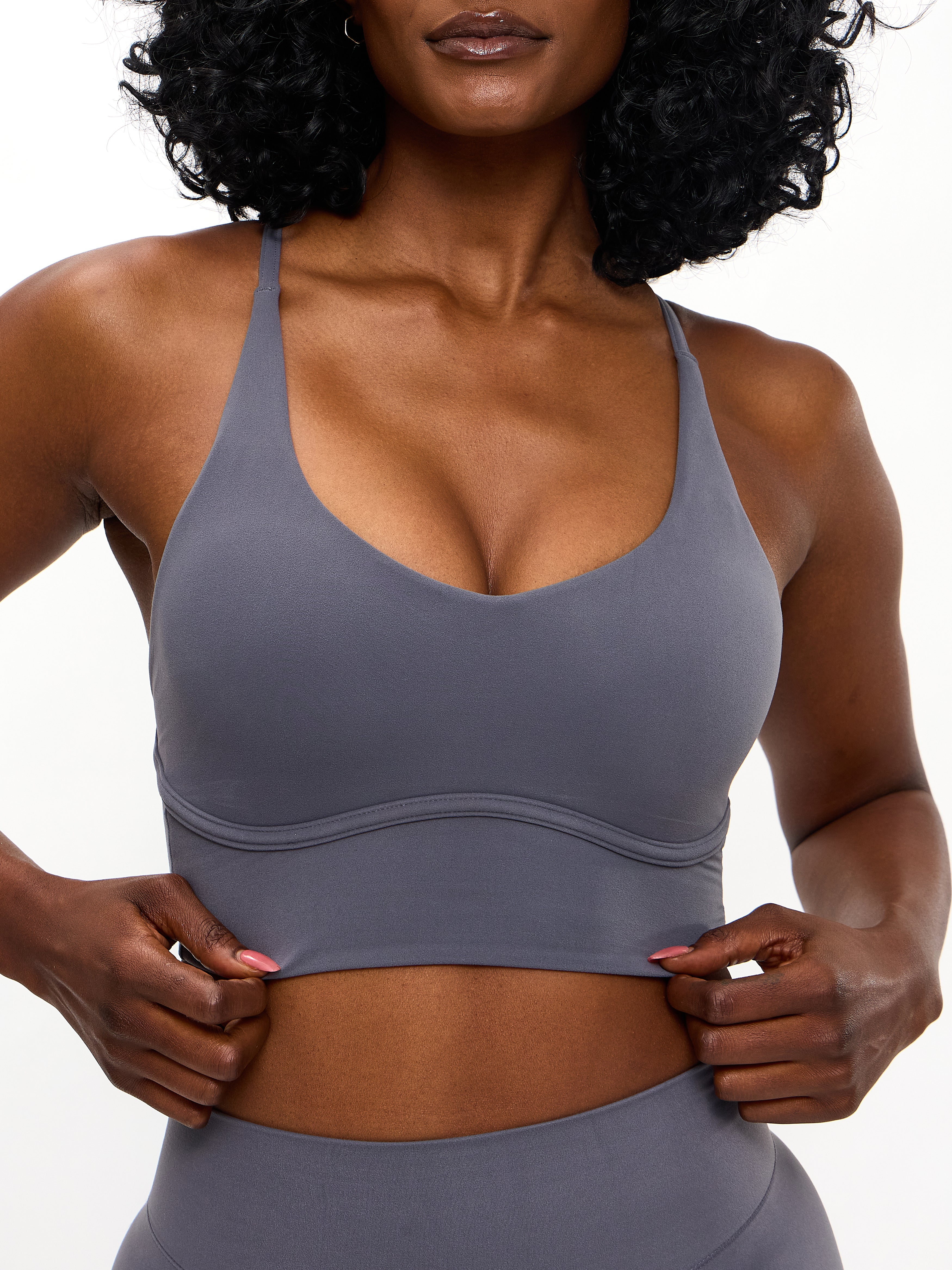 Poshknit Sports Bra - Blue Steel - Image 2