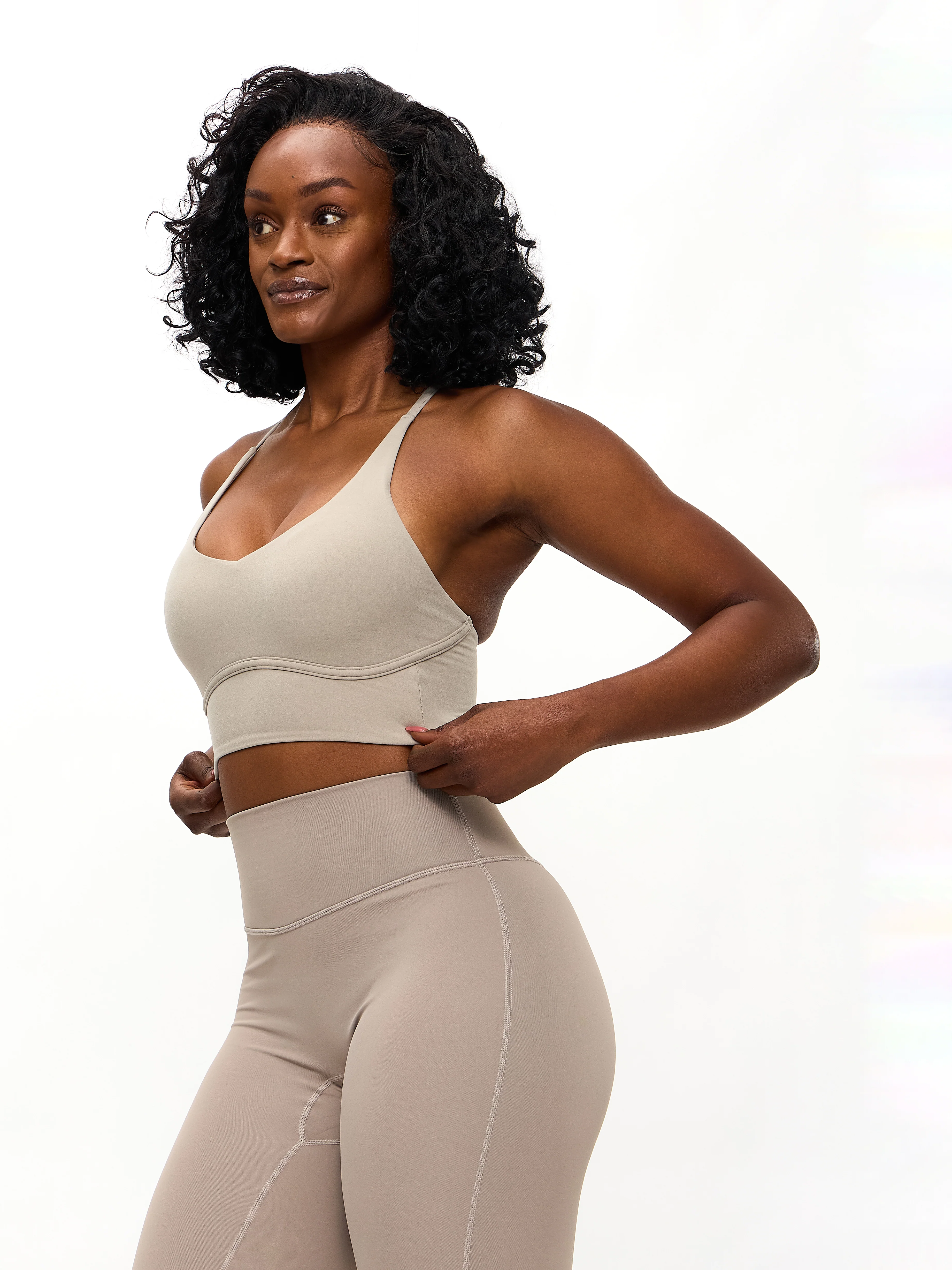 Poshknit Sports Bra - Neutral - Image 3
