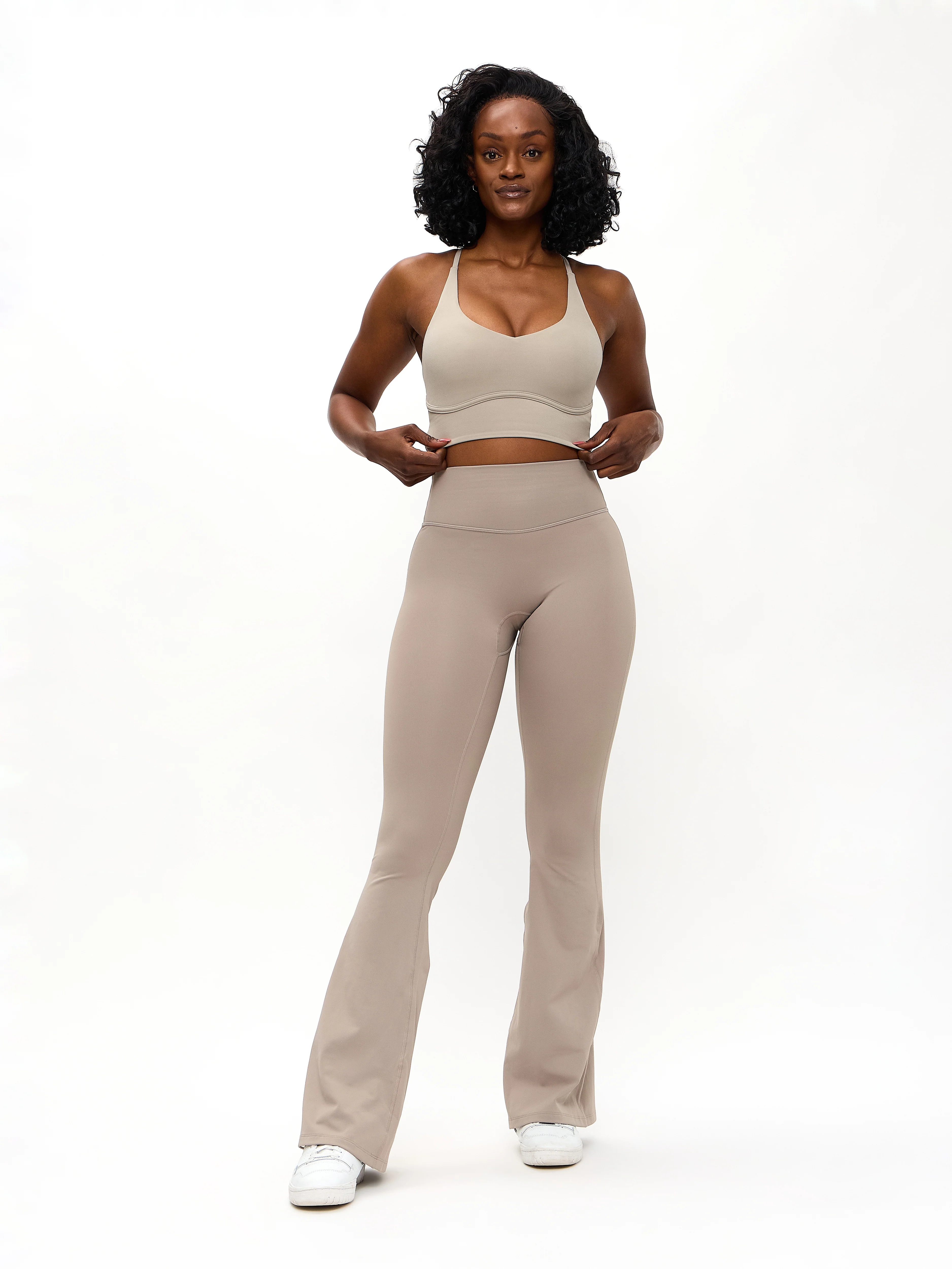 Poshknit Sports Bra - Neutral - Image 4