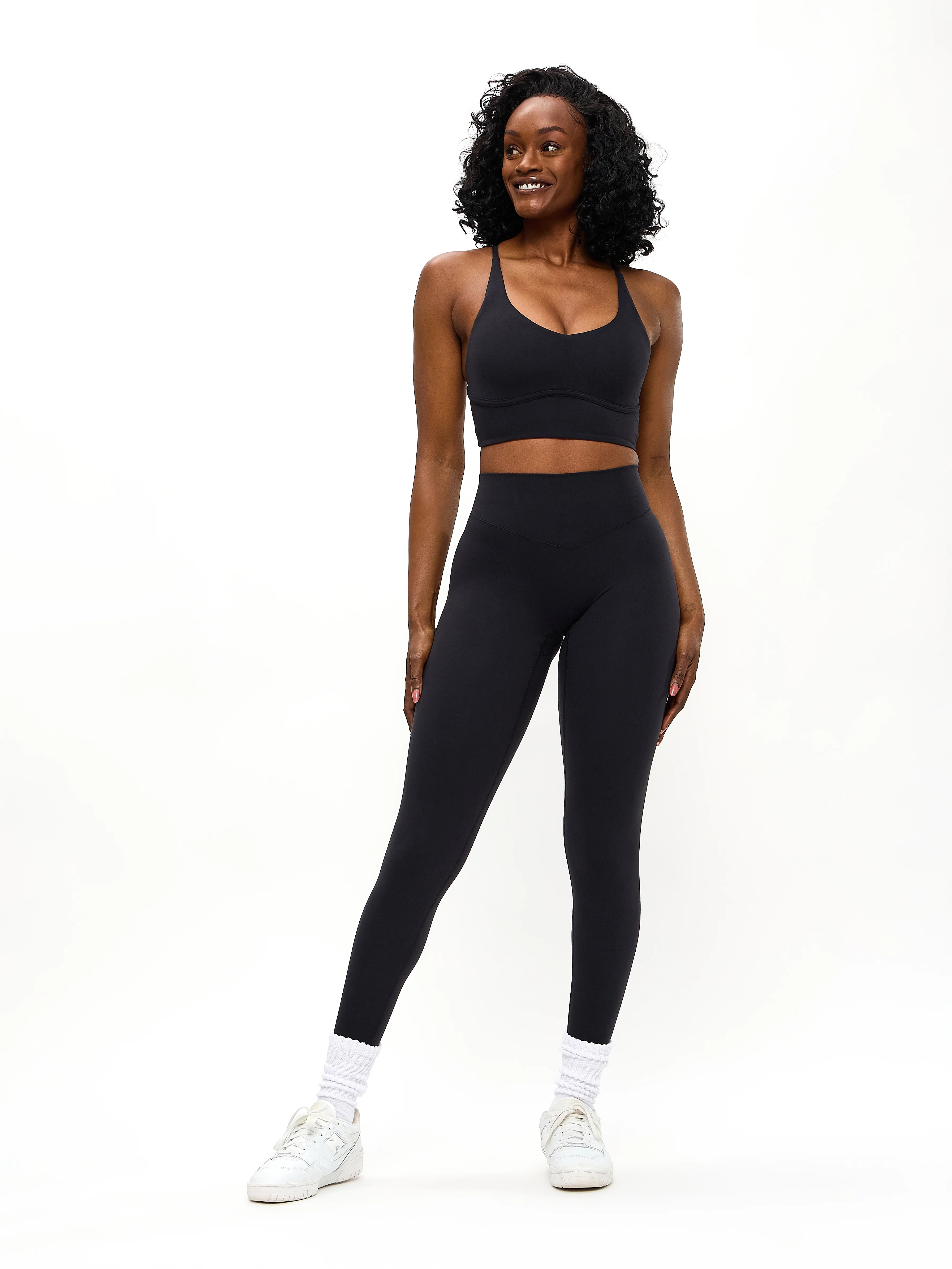 Poshknit Sports Bra - Onyx Black - Image 4