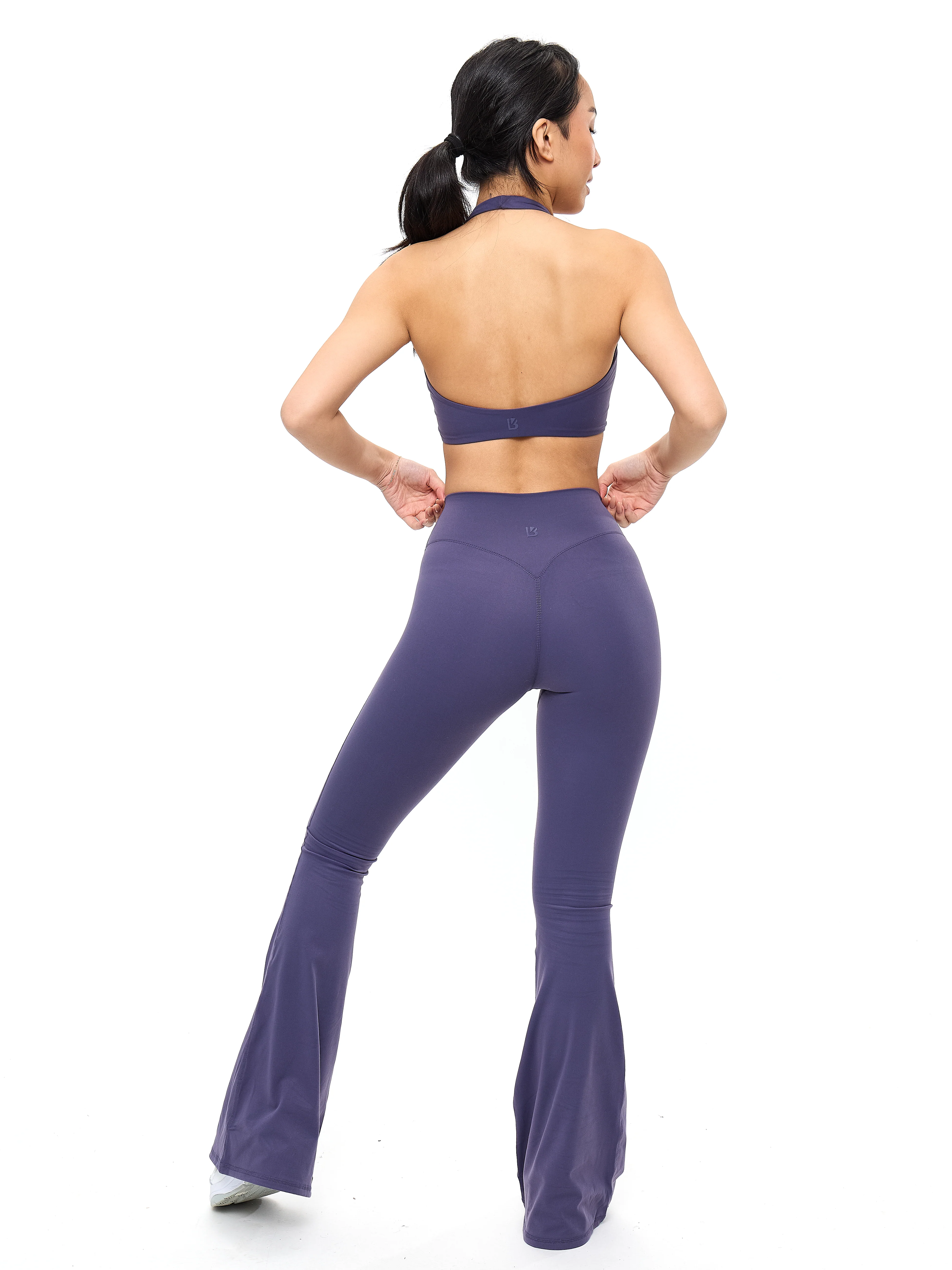 Poshknit Flare Legging - Shadow Berry - Image 2