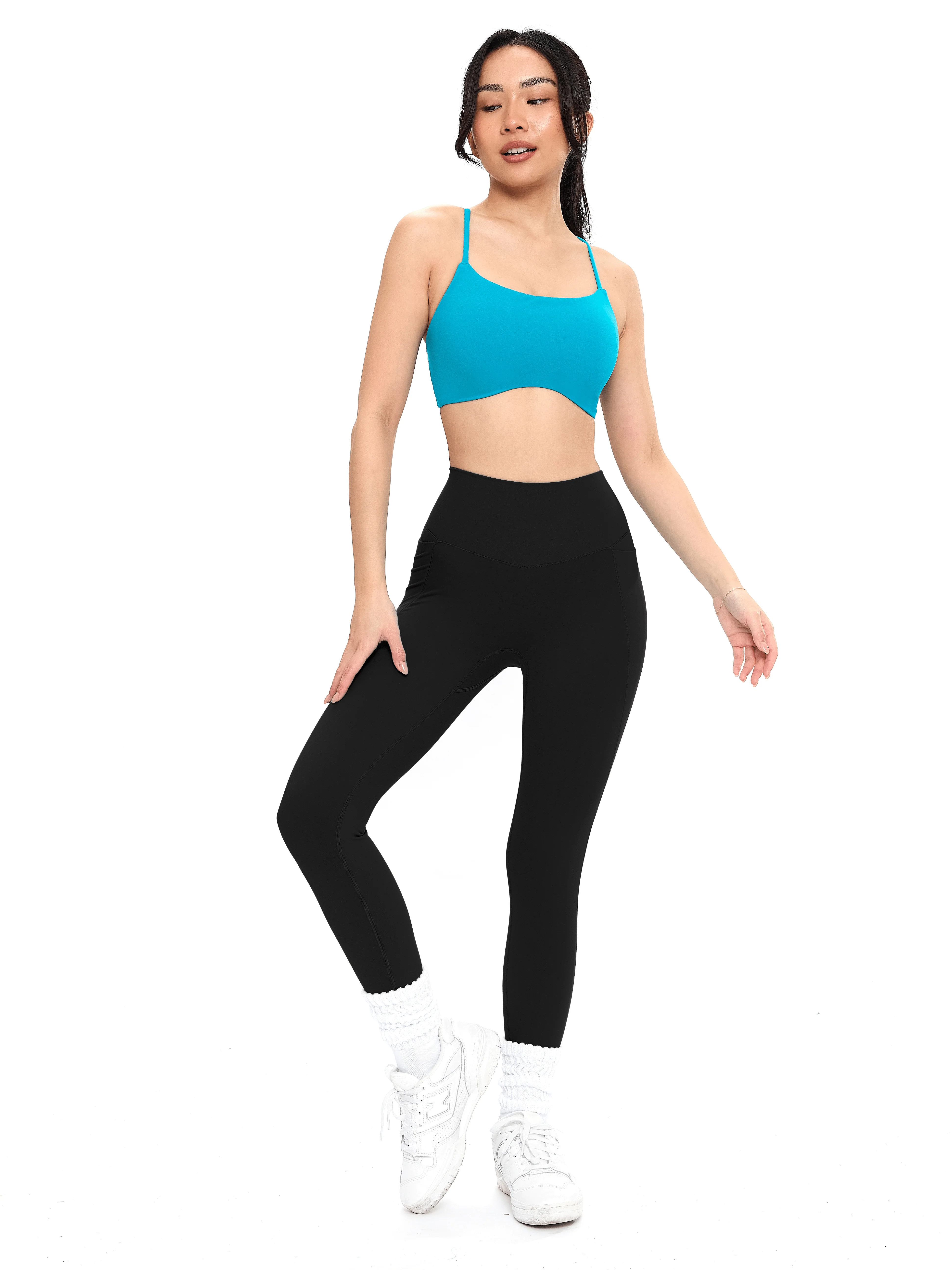 Poshknit Scrunch Pocket Legging - Onyx Black - Image 4