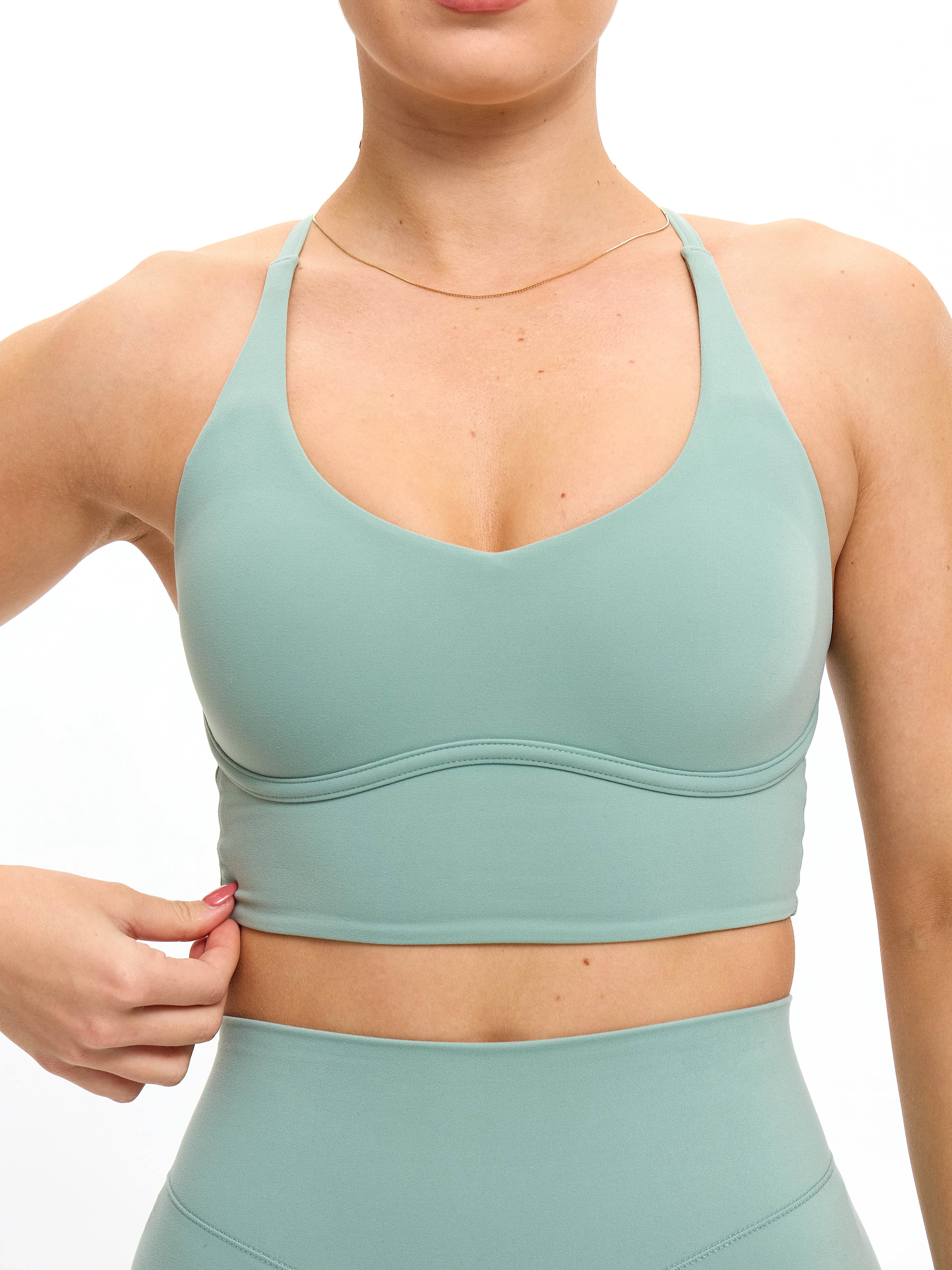 Poshknit Sports Bra - Arctic Moss - Image 2