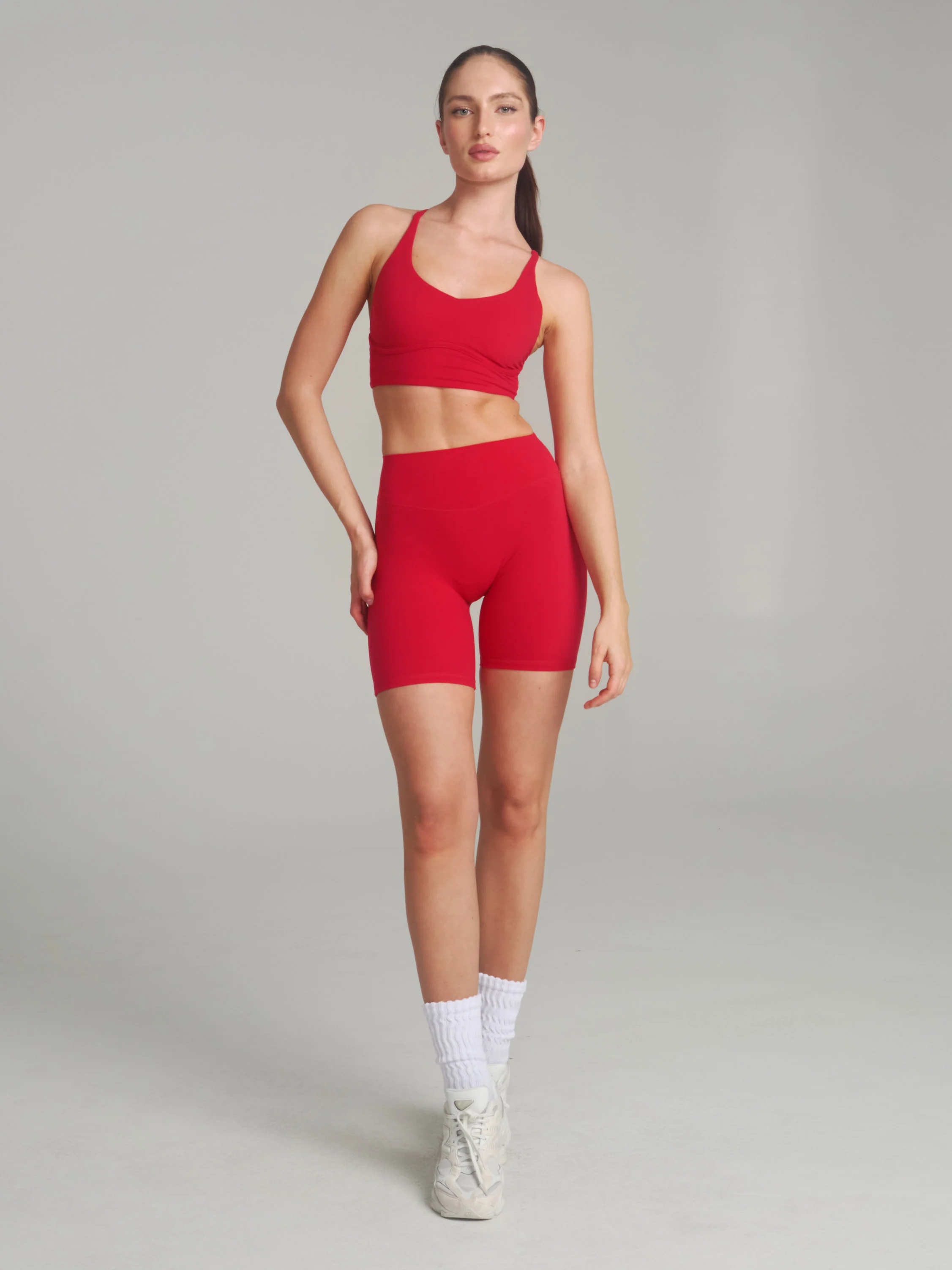 Poshknit Sports Bra - Lipstick Red - Image 4