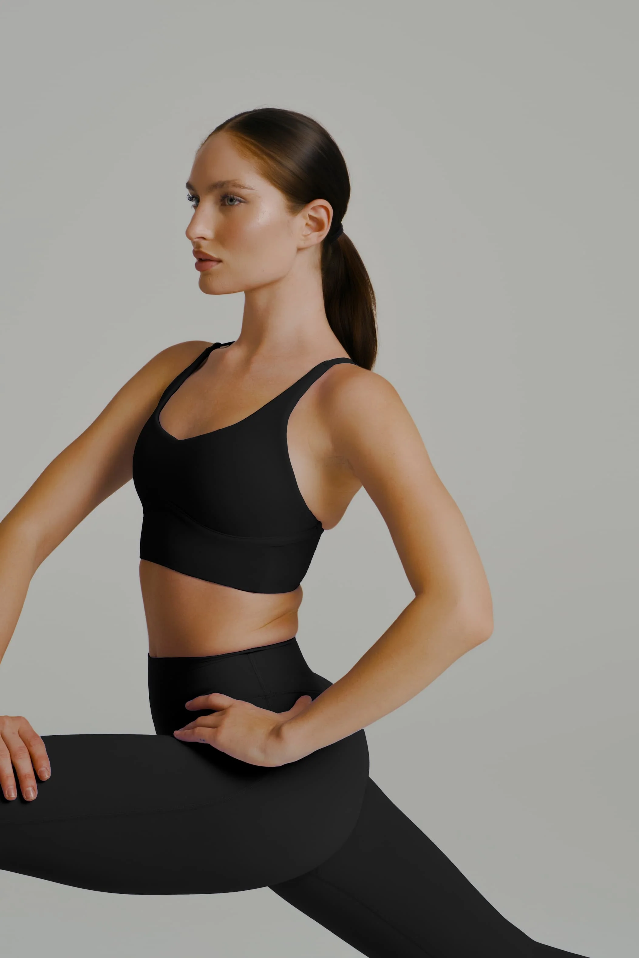 Poshknit Sports Bra - Onyx Black - Image 3