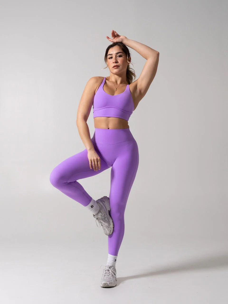 Poshknit Sports Bra - Taffy Purple - Image 3