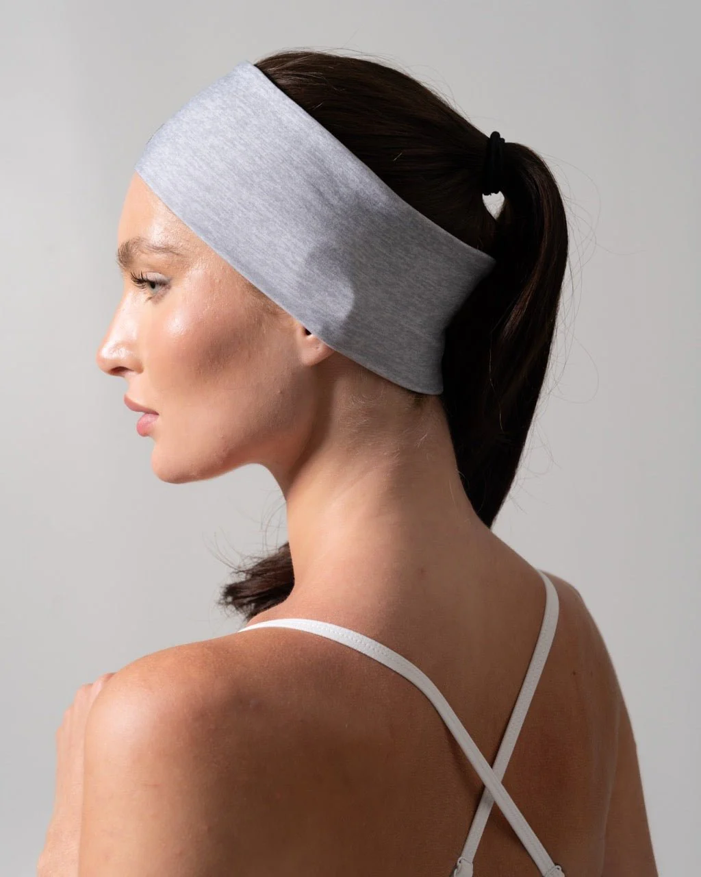 Poshknit Wide Headband - Platinum - Image 2