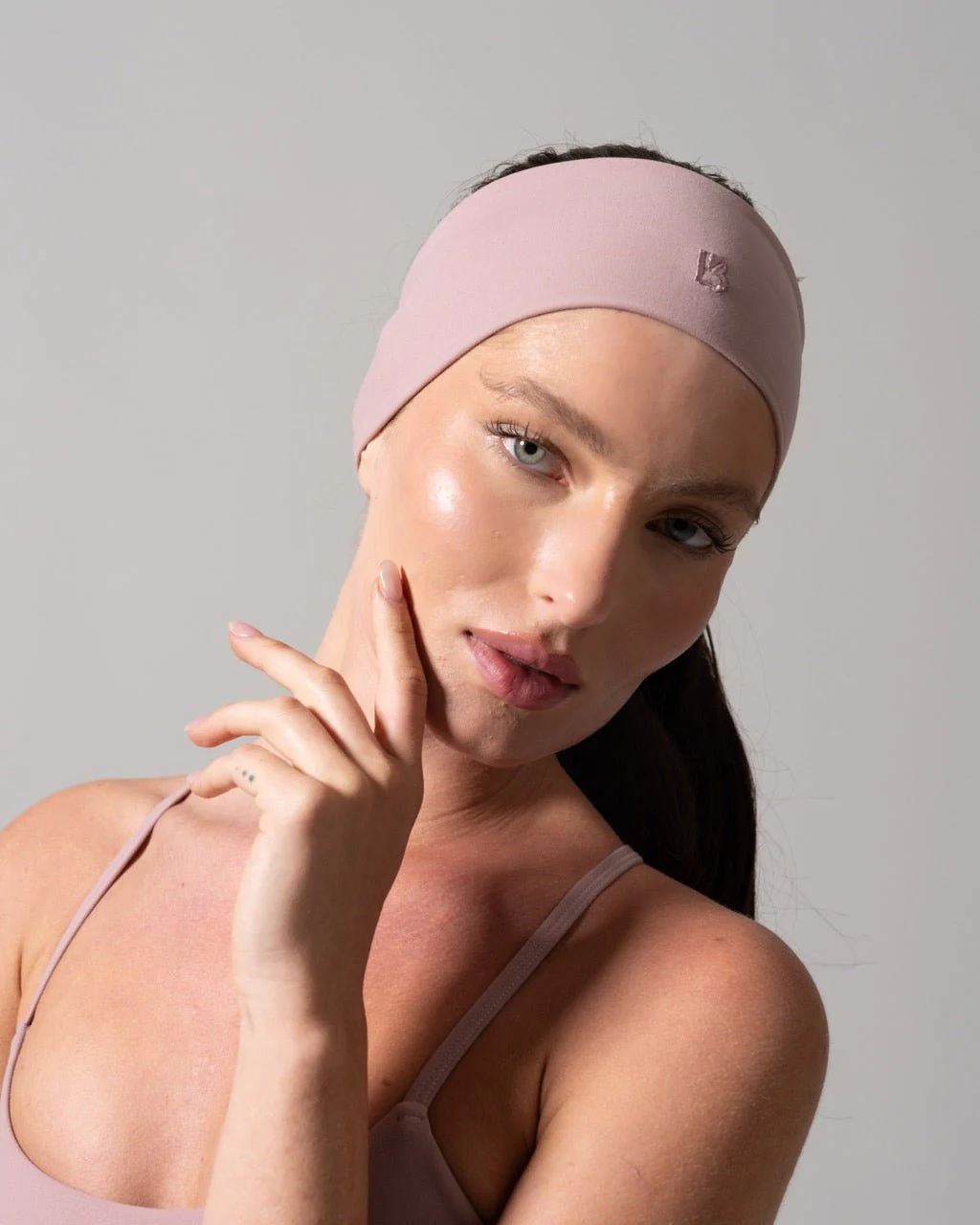 Poshknit Wide Headband - Rose Water - Image 2