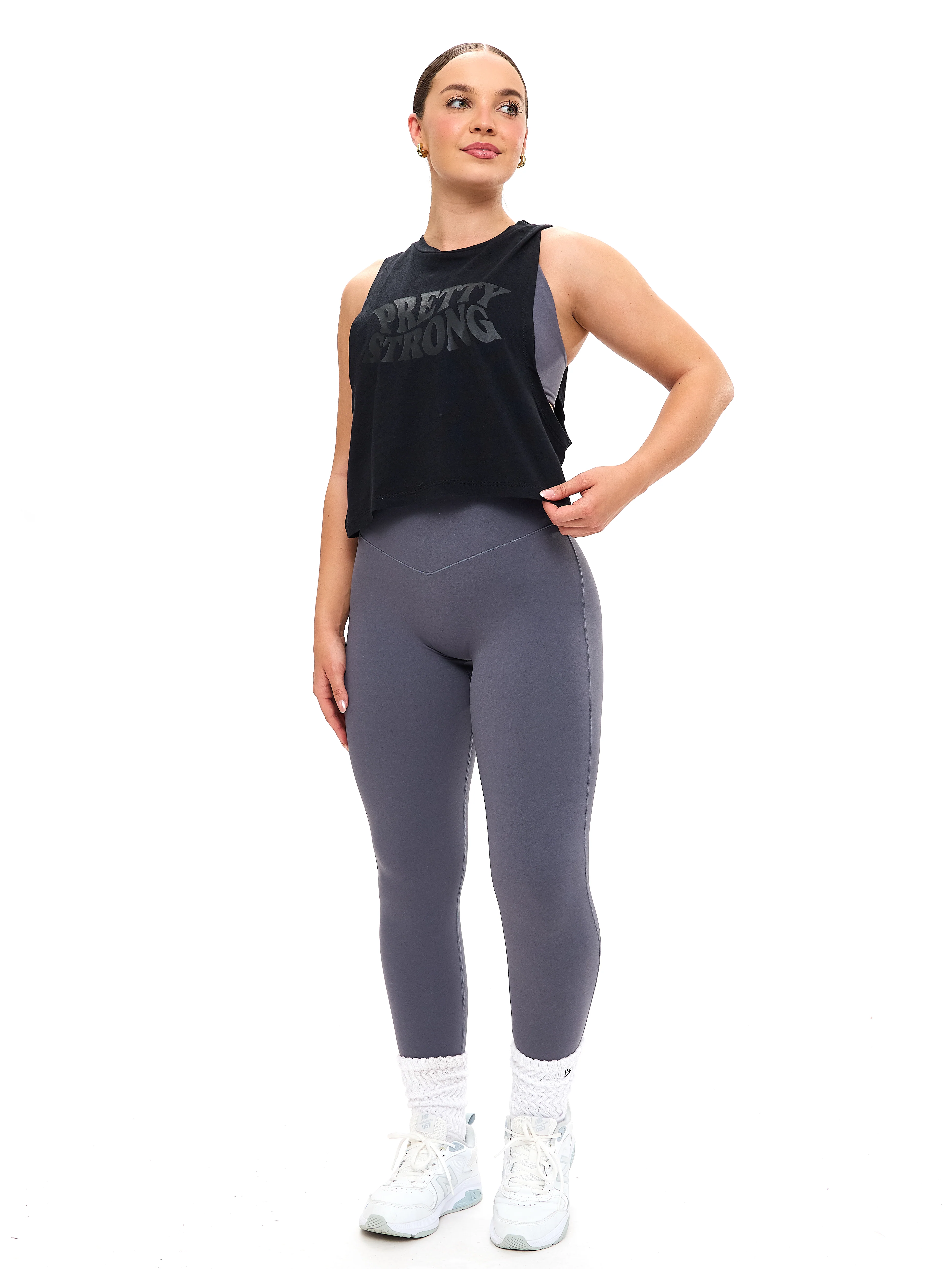 Pretty Crop Tank - Black - Image 4