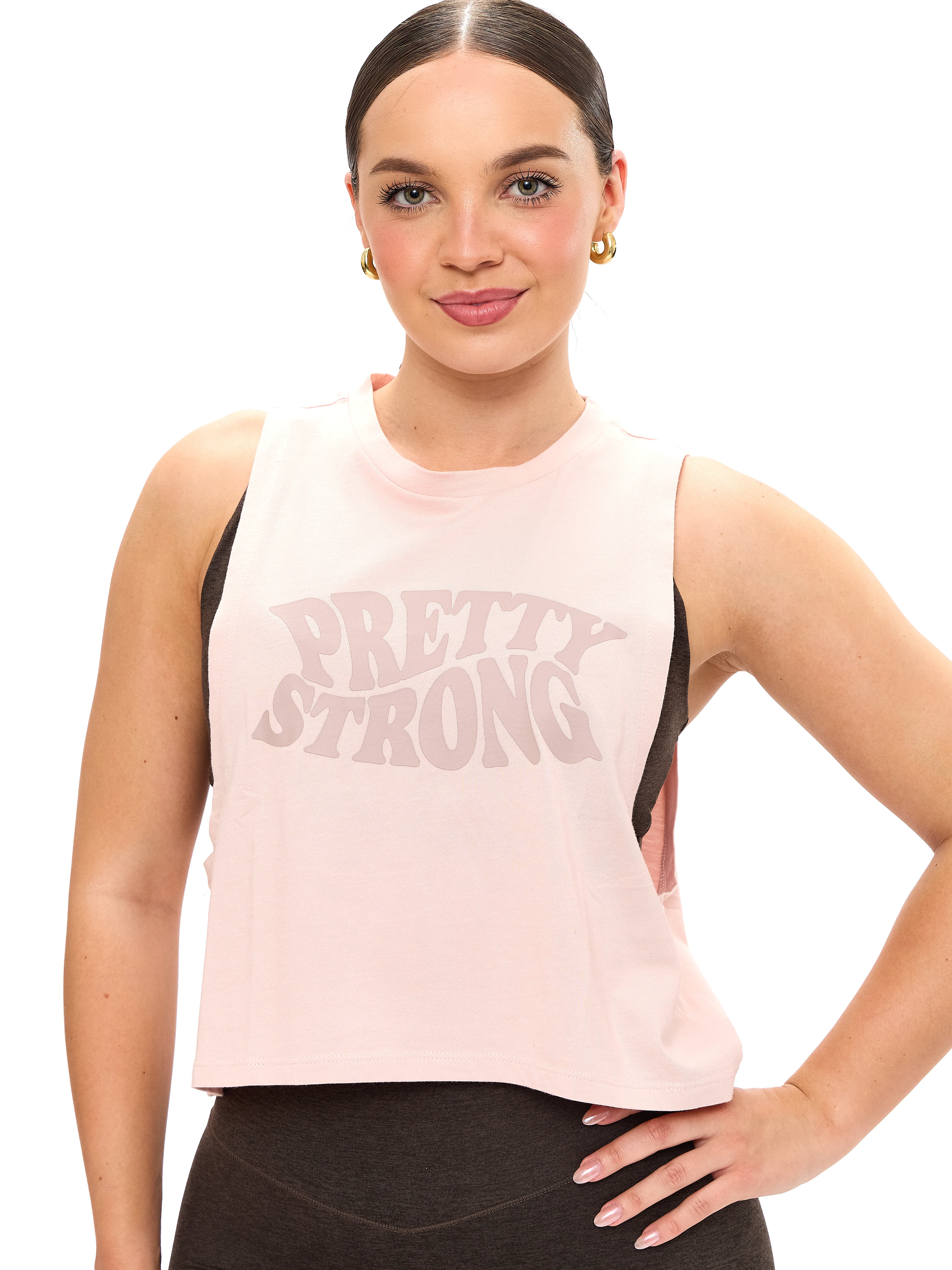 Pretty Crop Tank - Strawberry Milk - Image 3