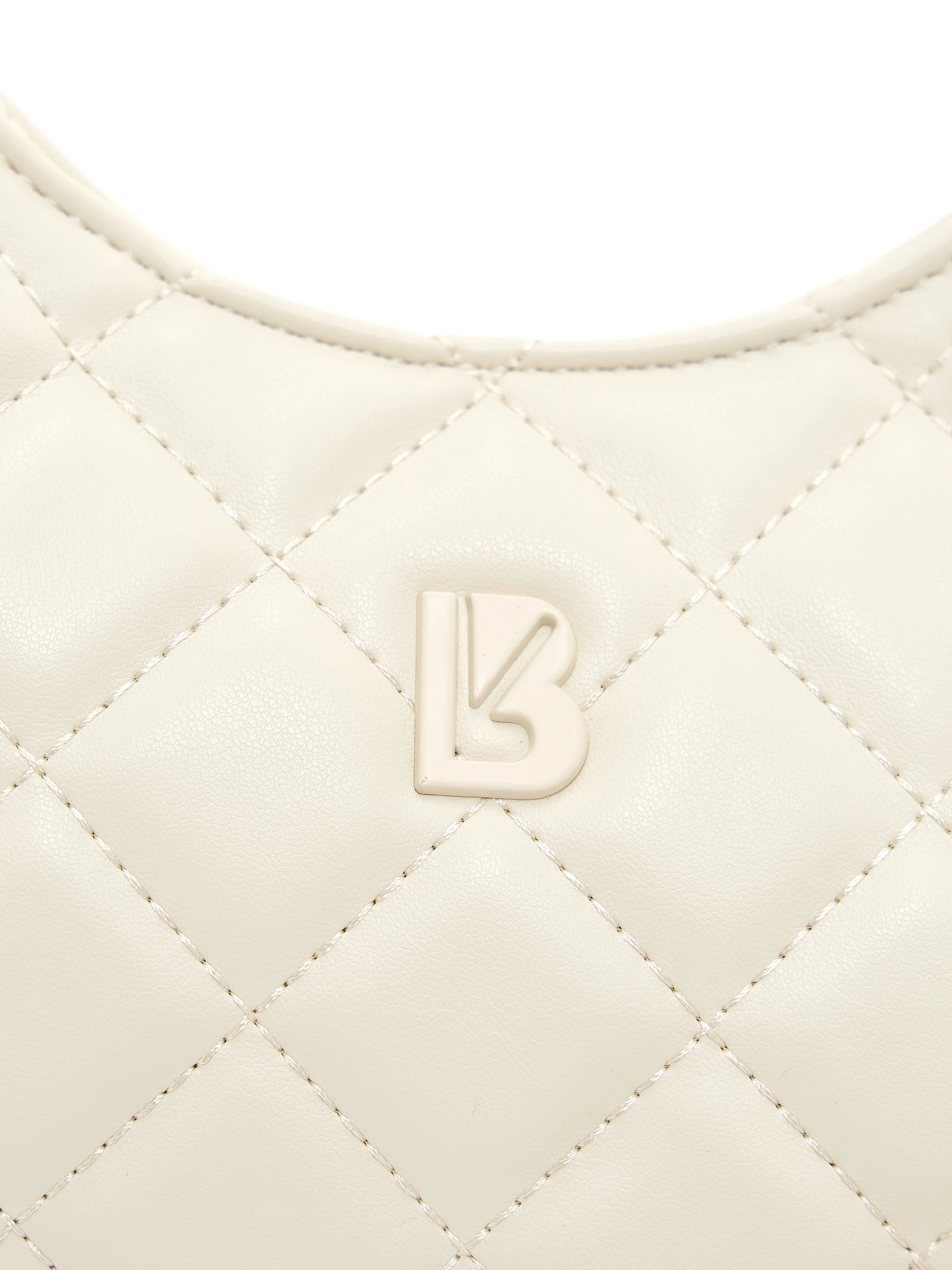 Quilted Crossbody Purse - Bone - Image 5