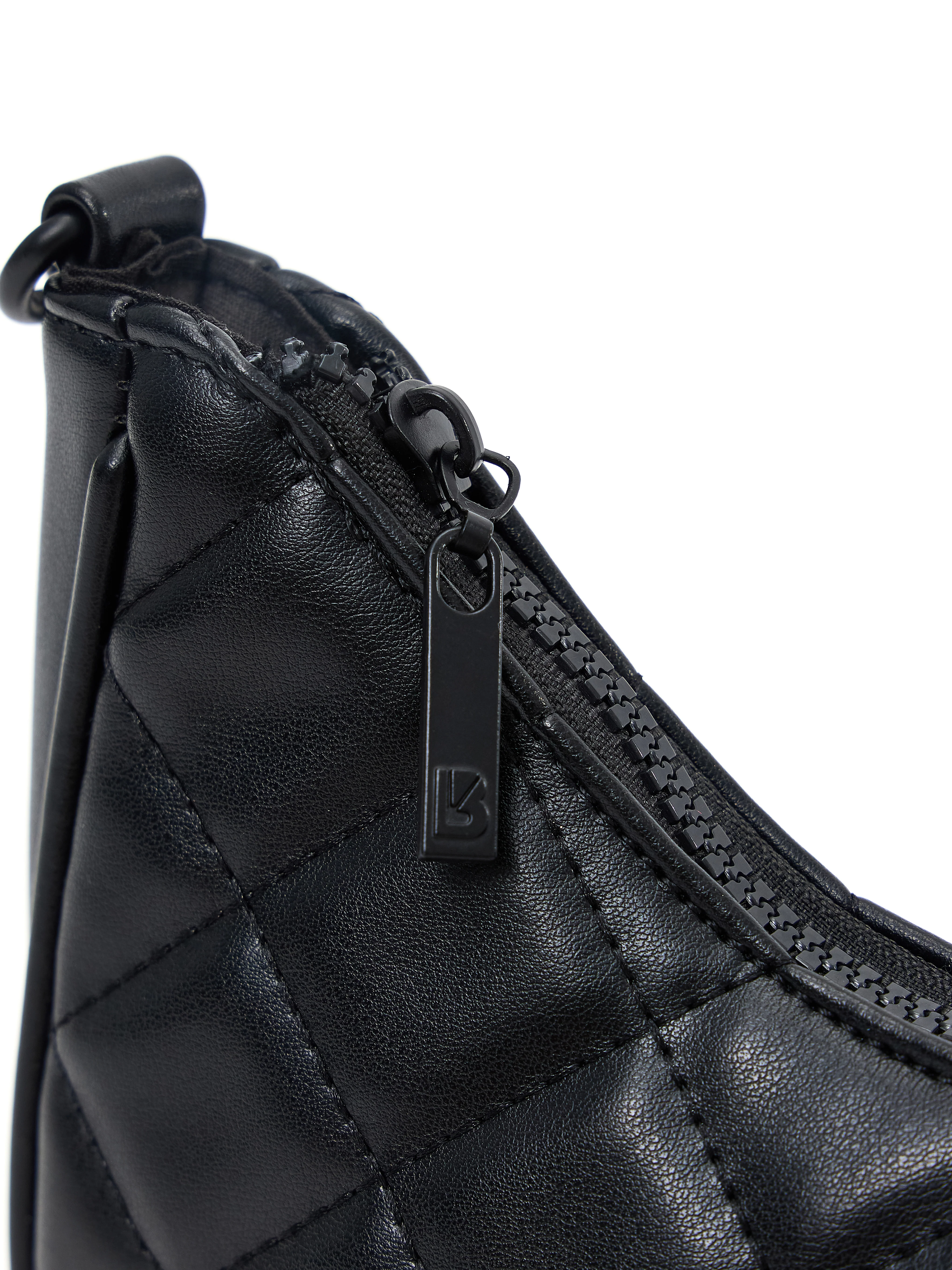 Quilted Crossbody Purse - Onyx Black - Image 10
